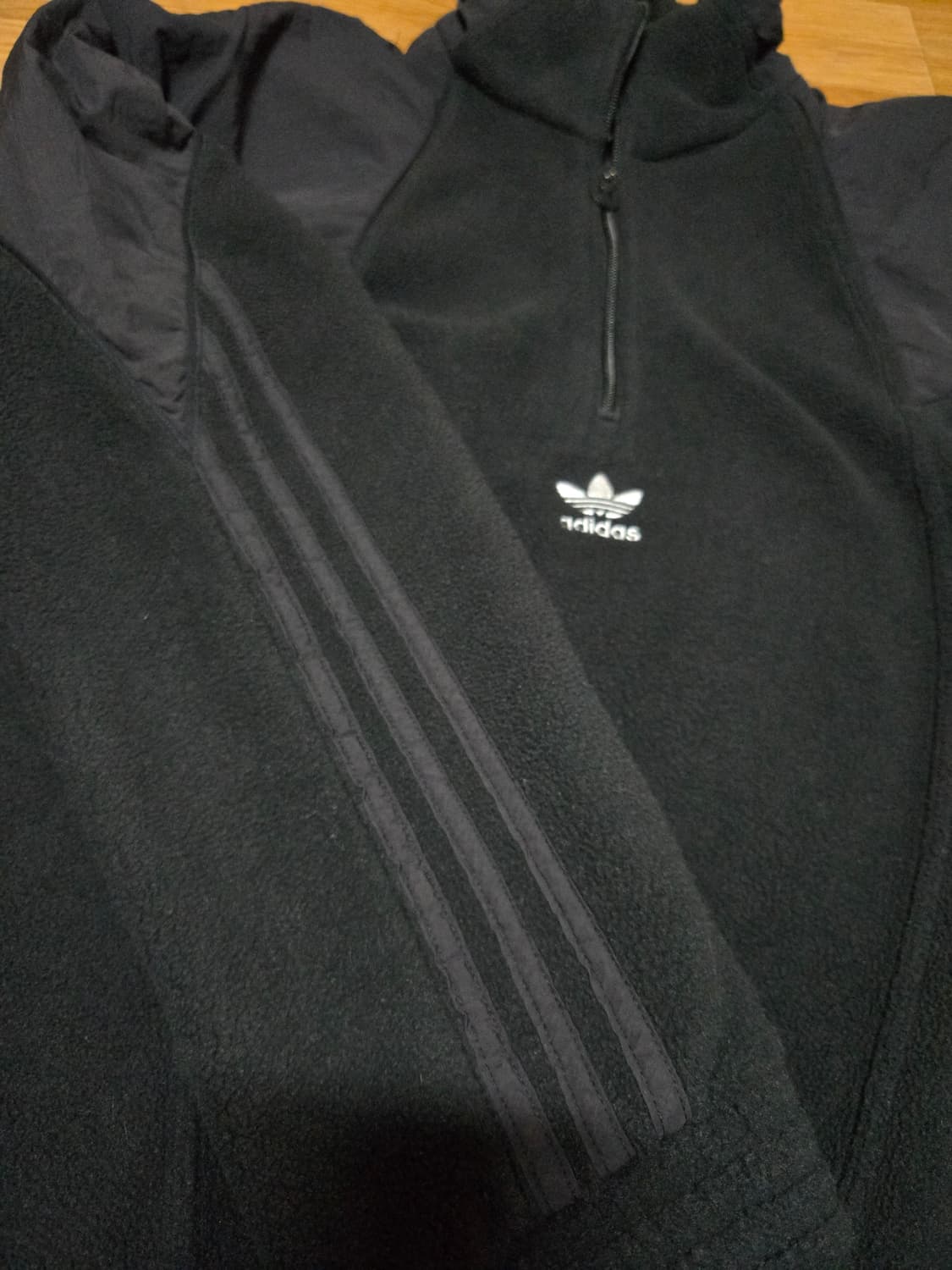 아디다스 남성 후리스 아노락 반집업 상품이미지5