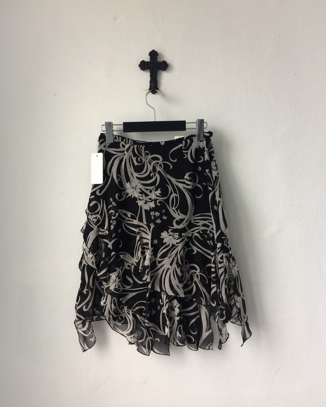 Drop frill point pattern midi skirt 상품이미지2