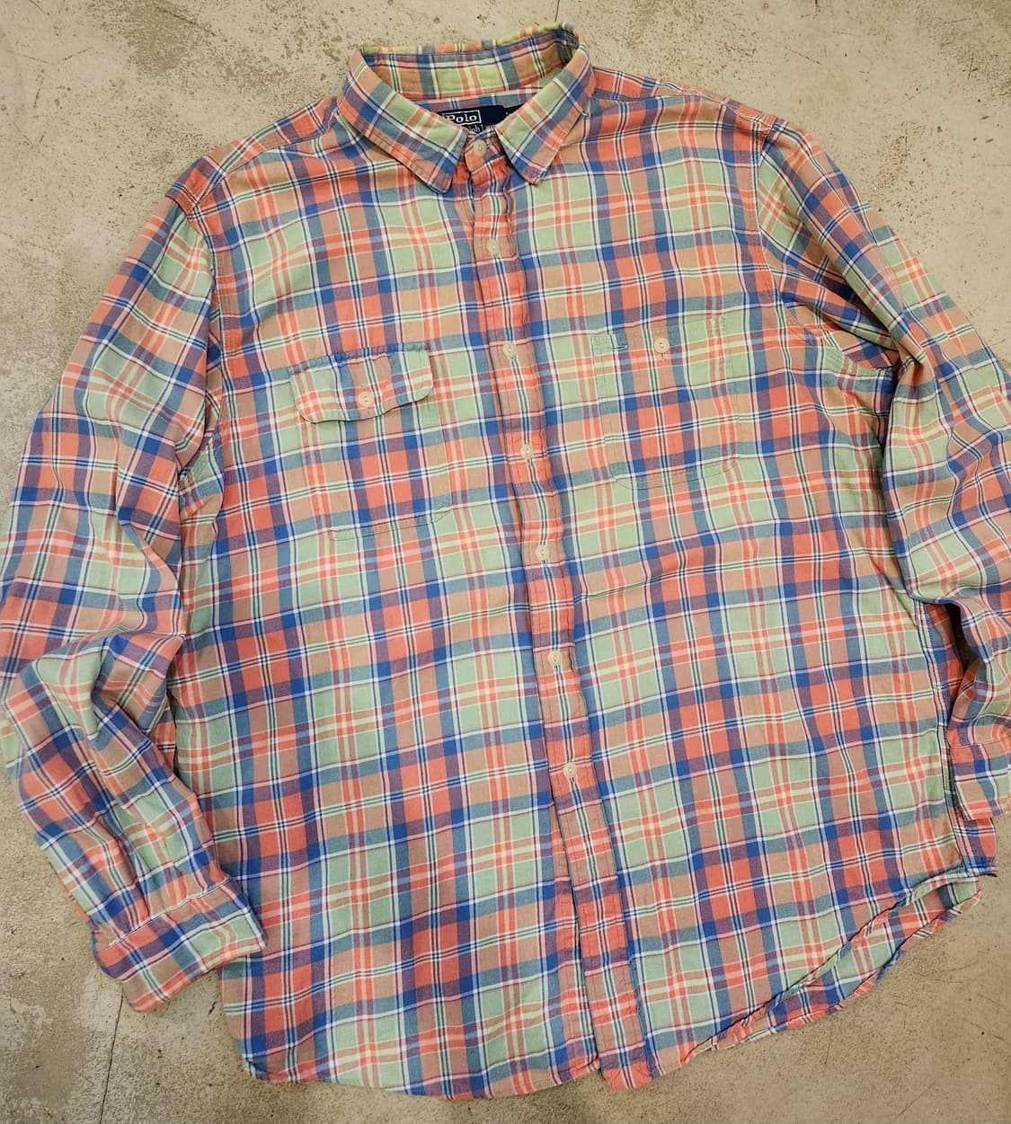 폴로 체크셔츠 2xl 상품이미지2