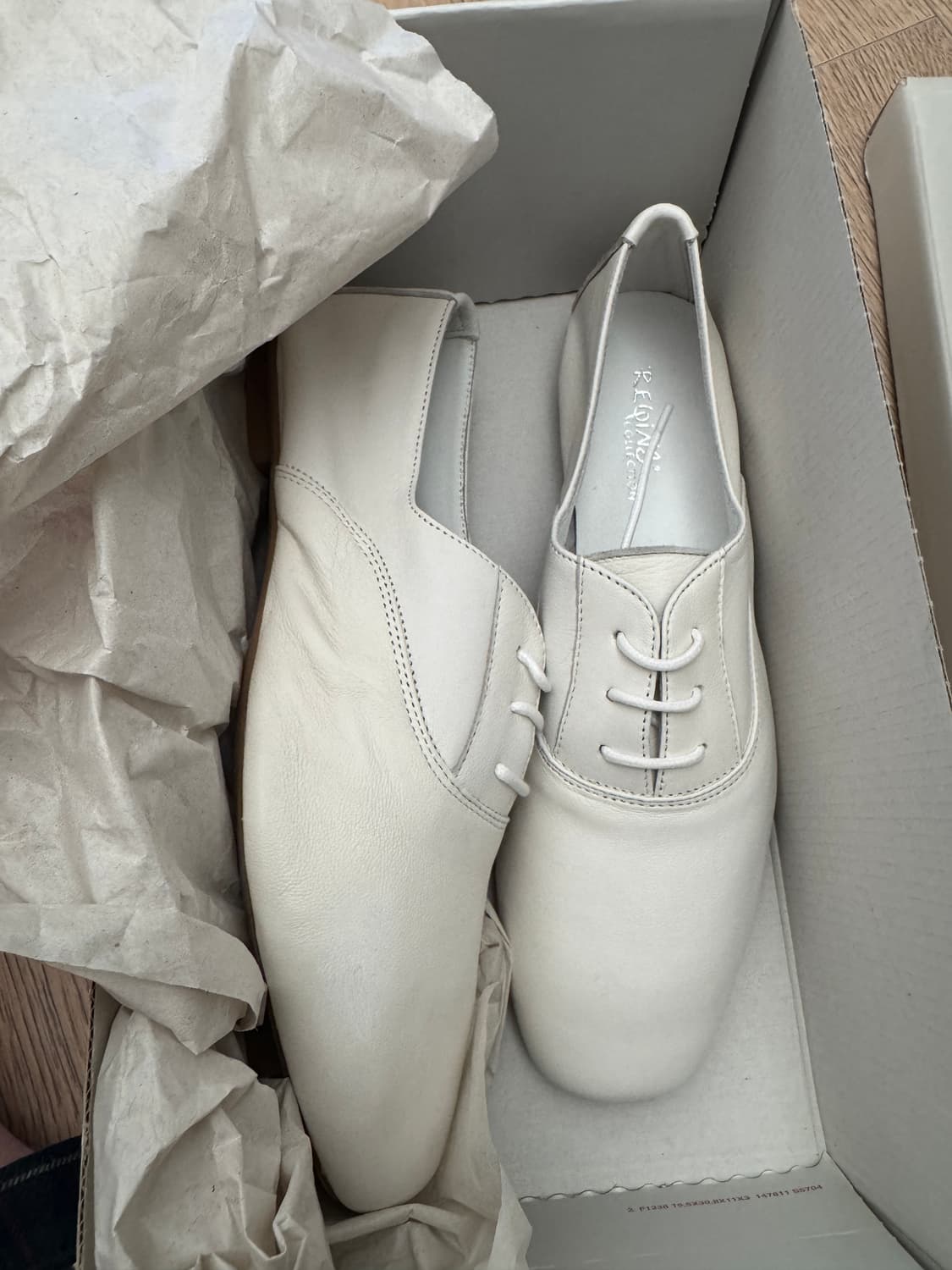 흐꺙 더비 무광 옥스포드 블랙, 화이트 상품이미지1