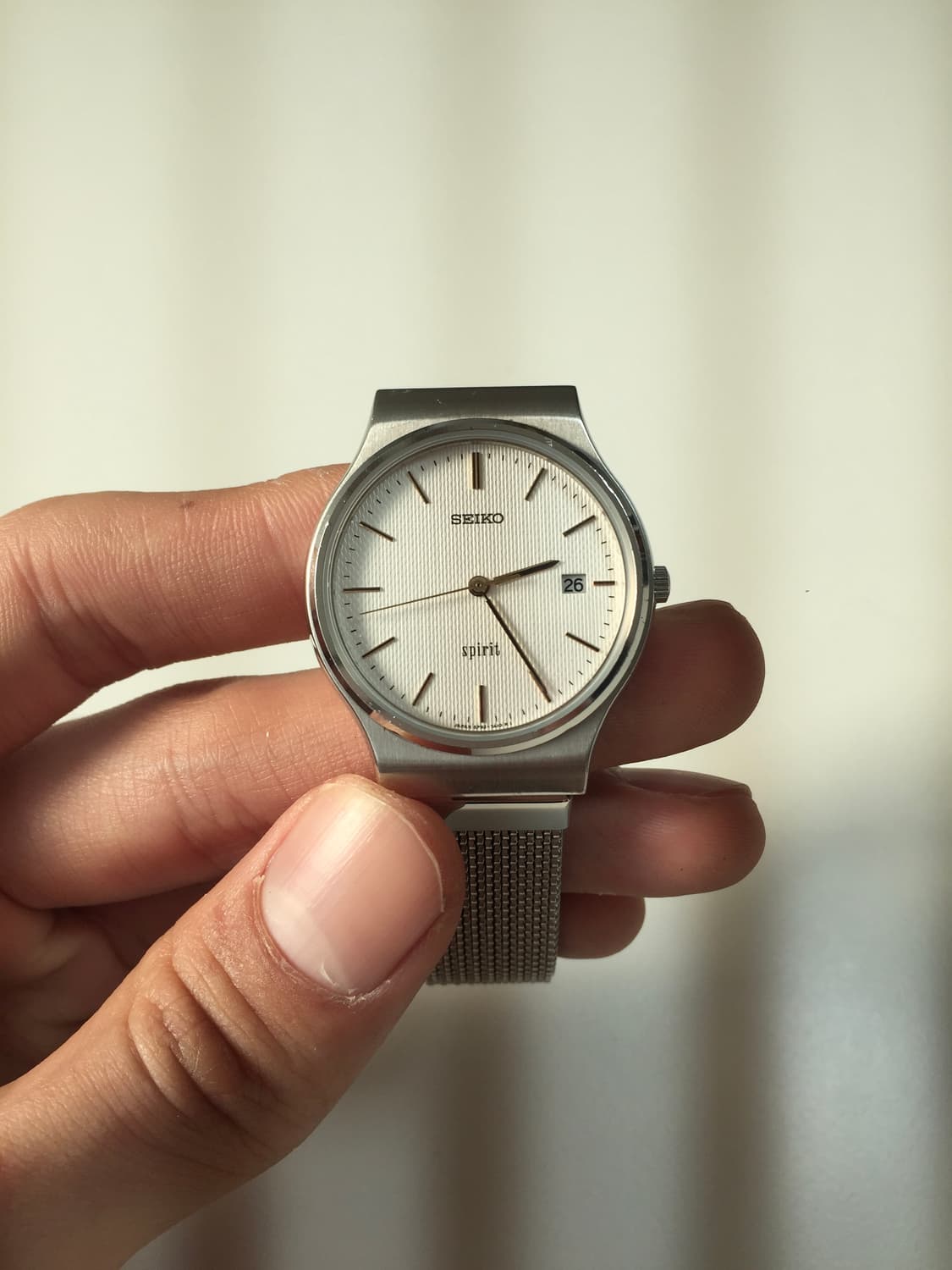 90s seiko spirit pin stripe dial 상품이미지4