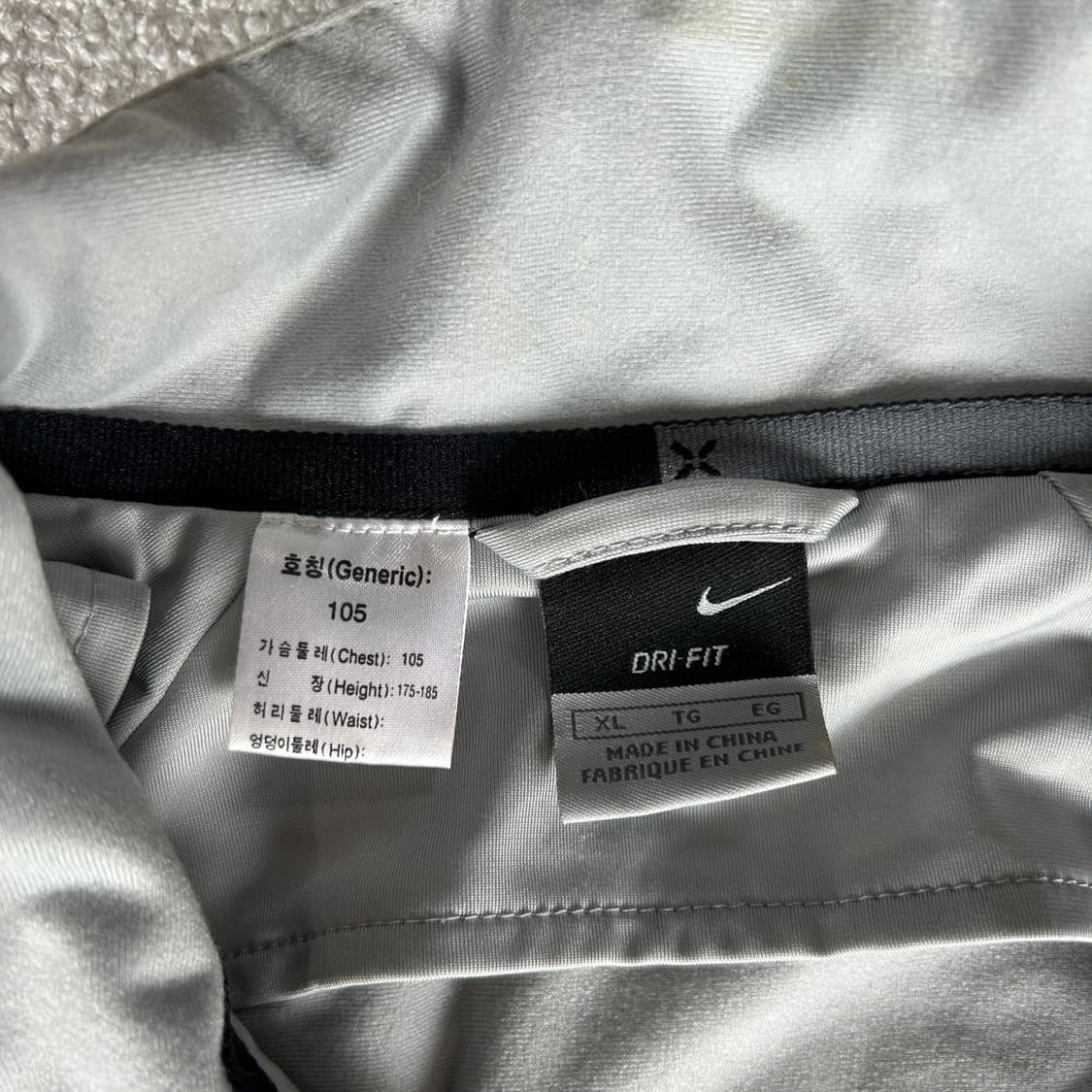 나이키 바람막이 자켓 회색/블랙 XL 상품이미지2