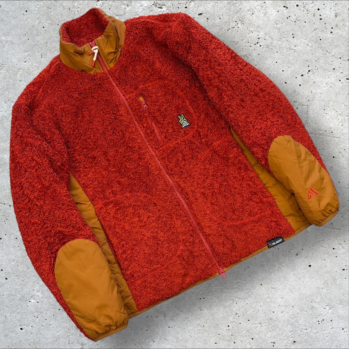 [L] 그레고리 플리스 자켓 오렌지 폴라텍 D64 상품이미지1