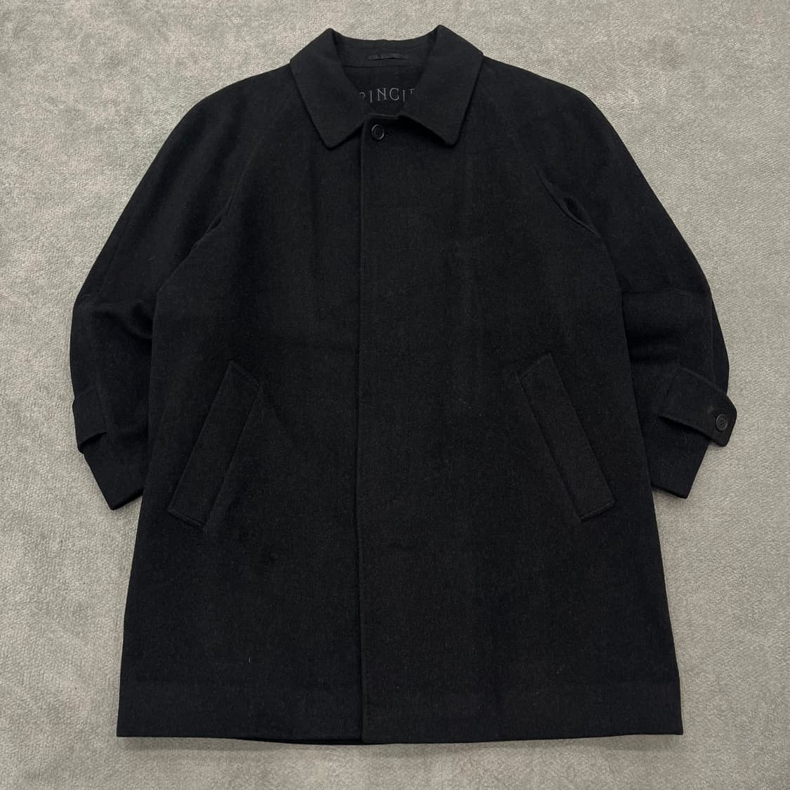 L 빈티지 블랙 코트 상품이미지1