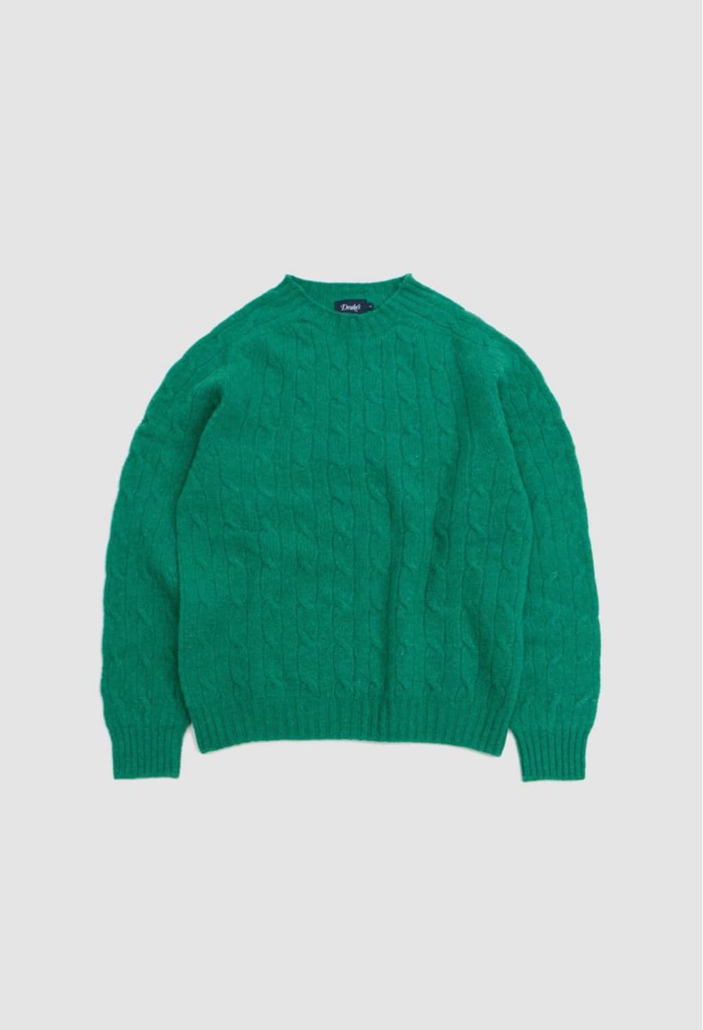 드레익스 브러쉬드 셔틀랜드 캐이블 니트 그린 XL(새상품) 상품이미지1