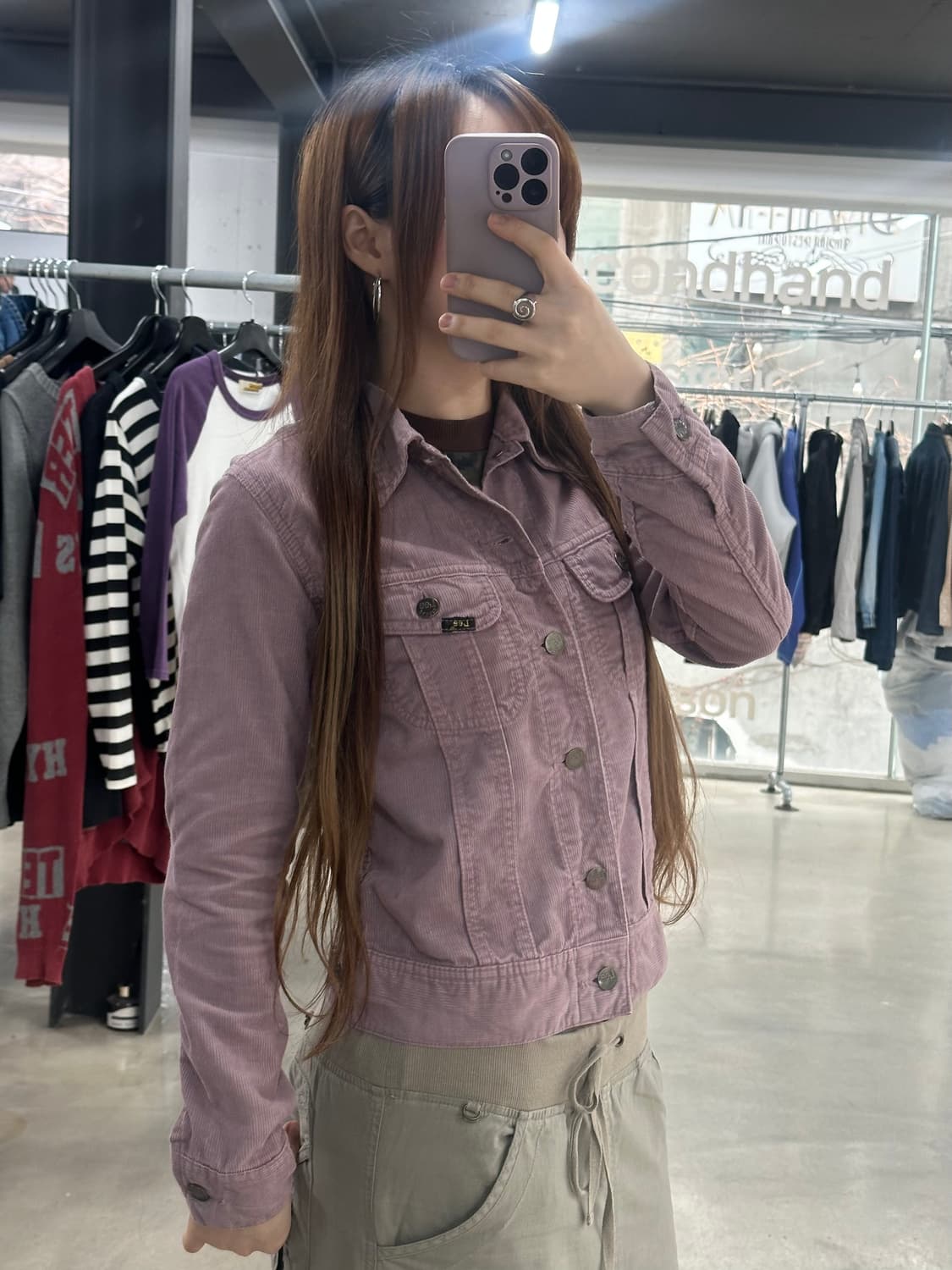 Lee Y2k 포켓 모브핑크 자켓 상품이미지4