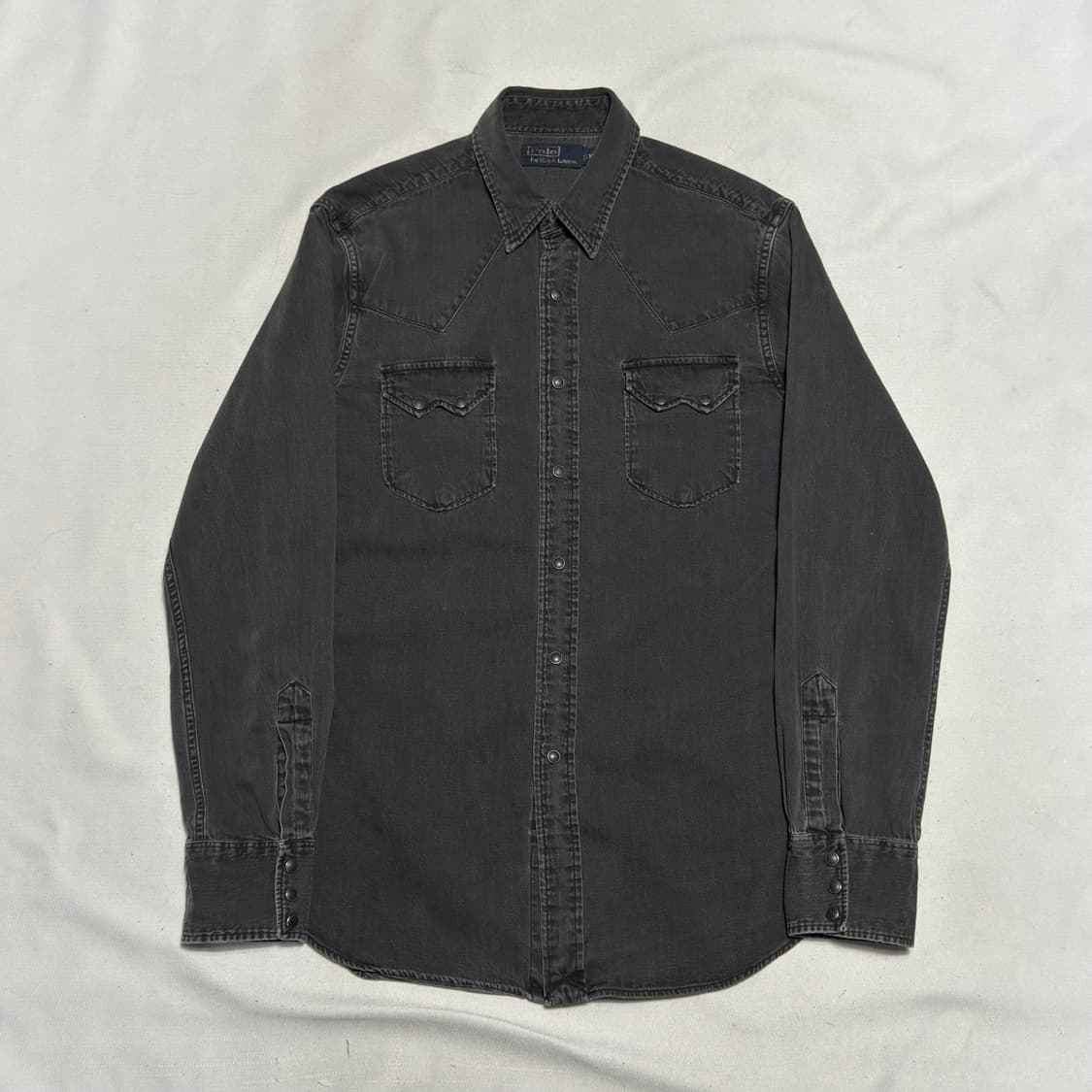 M 폴로랄프로렌 웨스턴 블랙 데님 셔츠 상품이미지2
