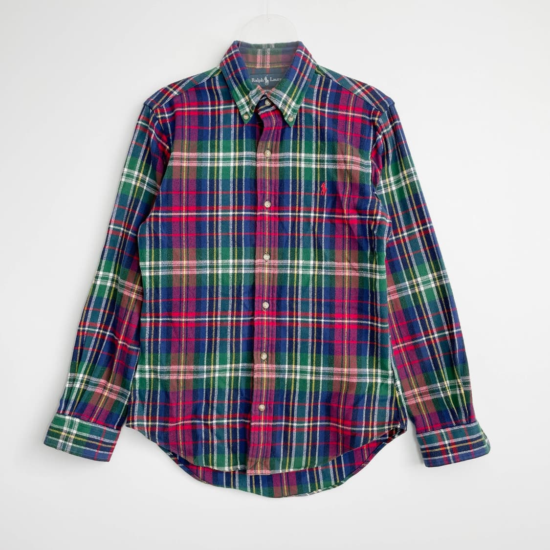 F2 폴로 랄프로렌 클래식핏 플레이드 플란넬 남성 워크 셔츠 S사이즈 상품이미지1