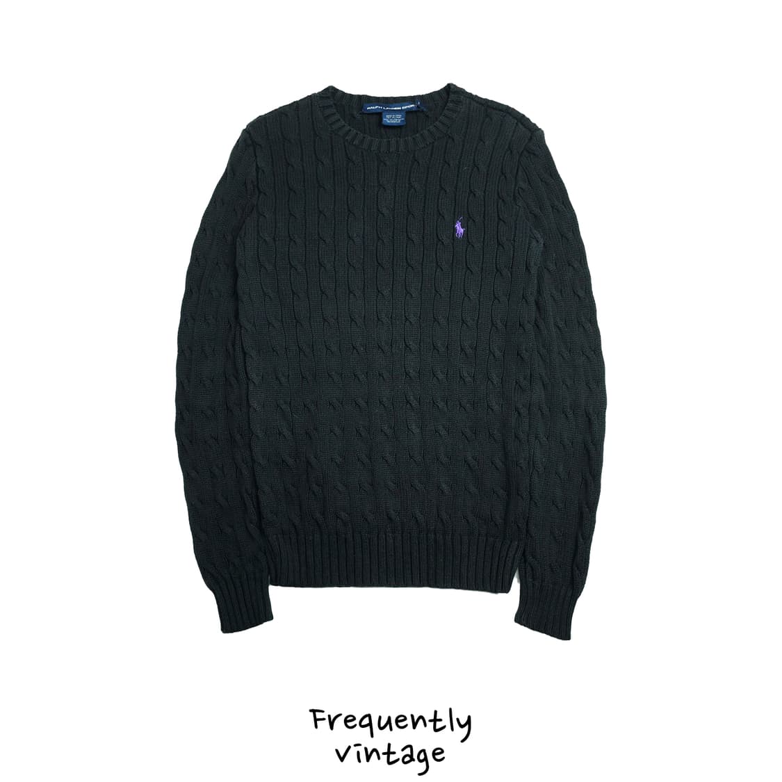 [택포]폴로 케이블 니트 S 상품이미지1