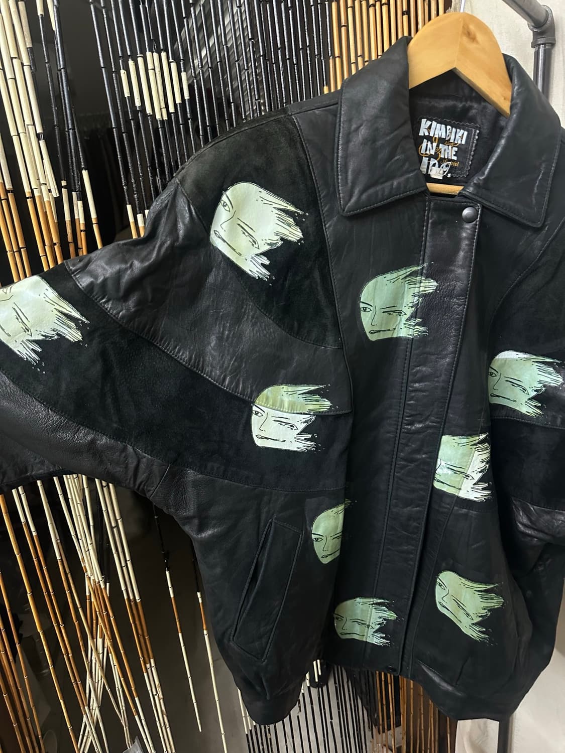 Kimbiki 프린팅 가죽자켓 상품이미지6