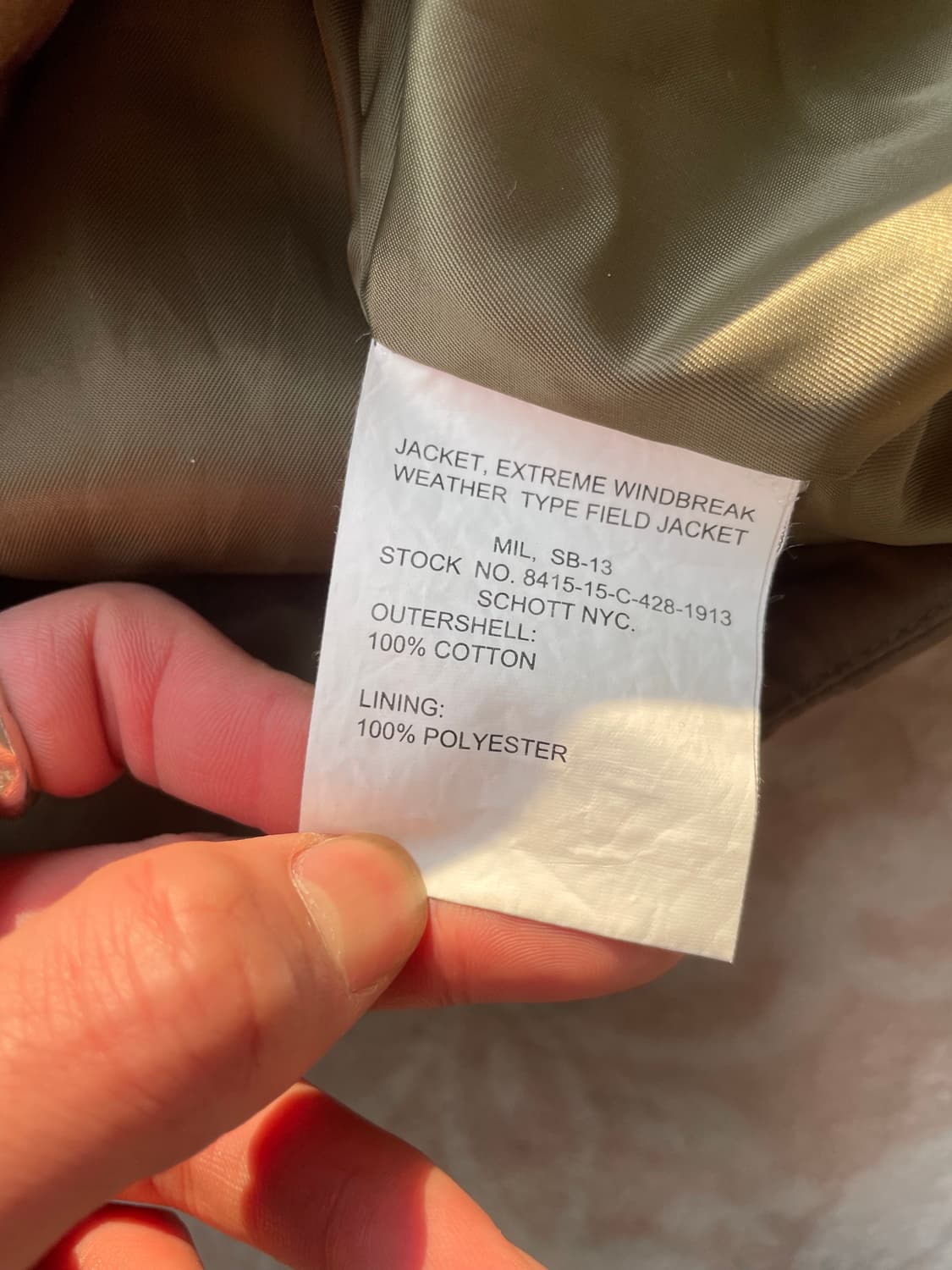 쇼트x쿠엔토 올리브 호넷 필드자켓  상품이미지8