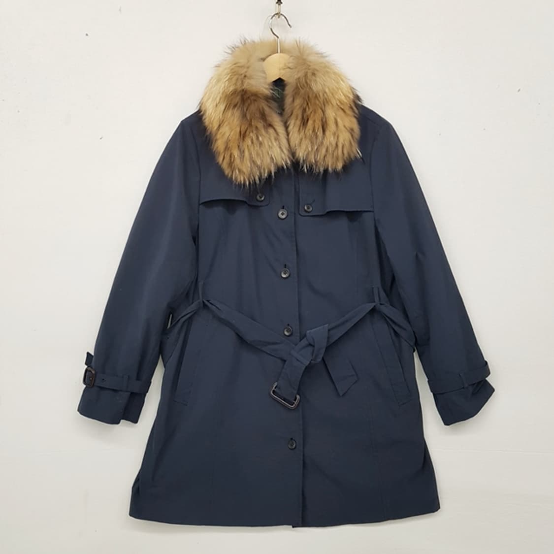 KEITH 더블 레이어 퀼팅 코트 네이비 상품이미지1