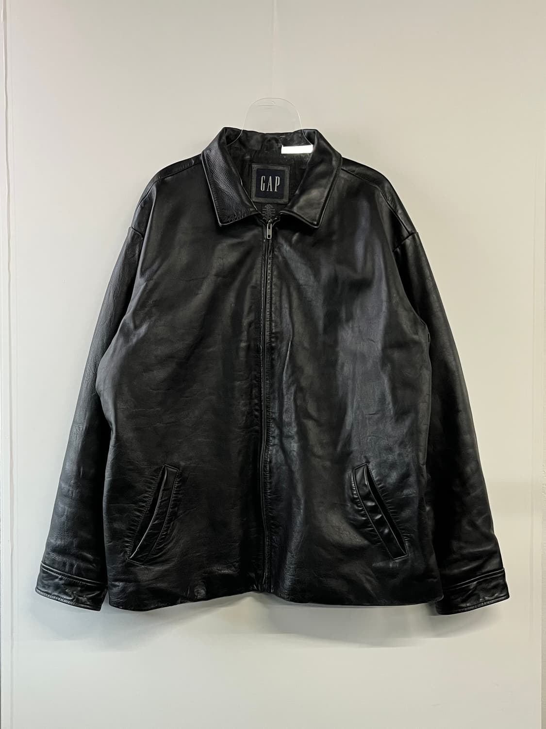 90s 올드갭 레더 자켓 상품이미지1