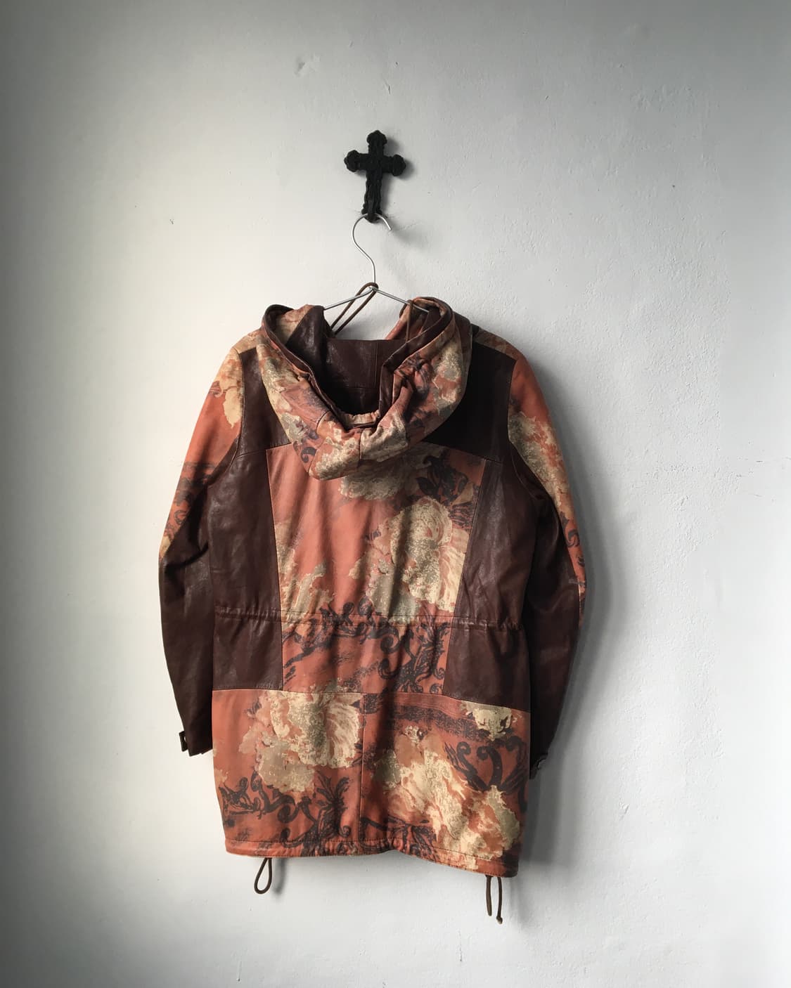 Oriental mood leather hood jacket 상품이미지3