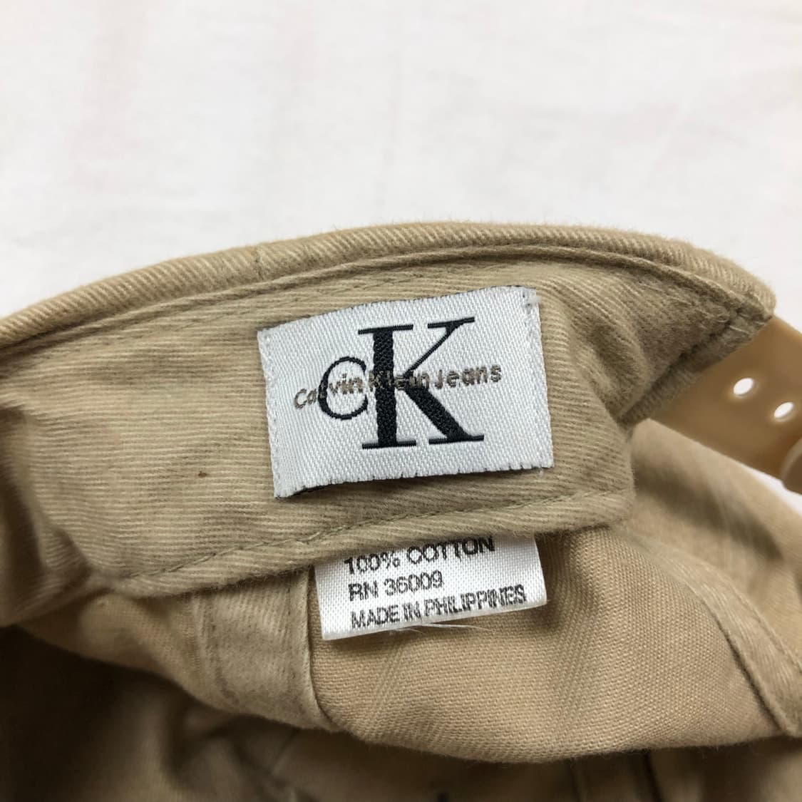 90s 캘빈클라인 ck 로고 스냅 캡 모자 상품이미지8