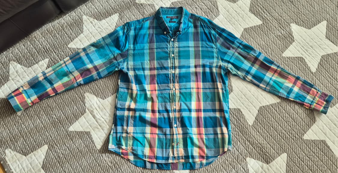 빈티지 타미 힐피거 체크 남방 XL[긴팔/반팔] 상품이미지1