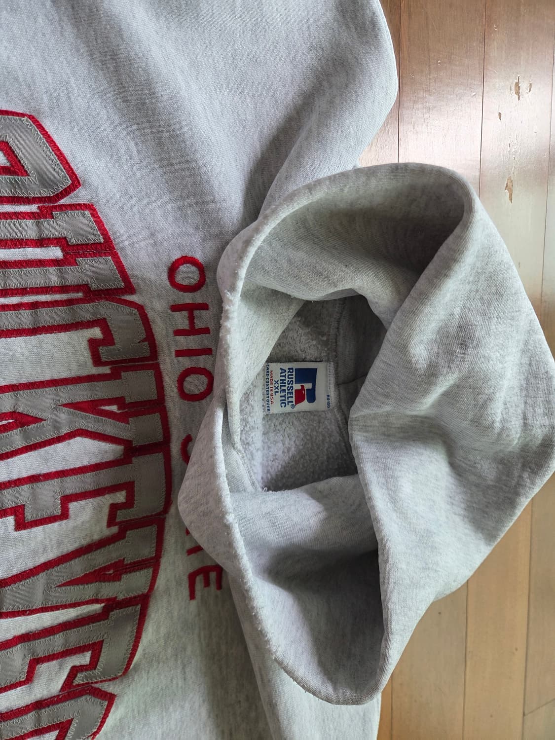 90s 러셀 후드티 그레이 [2xl] usa 상품이미지5