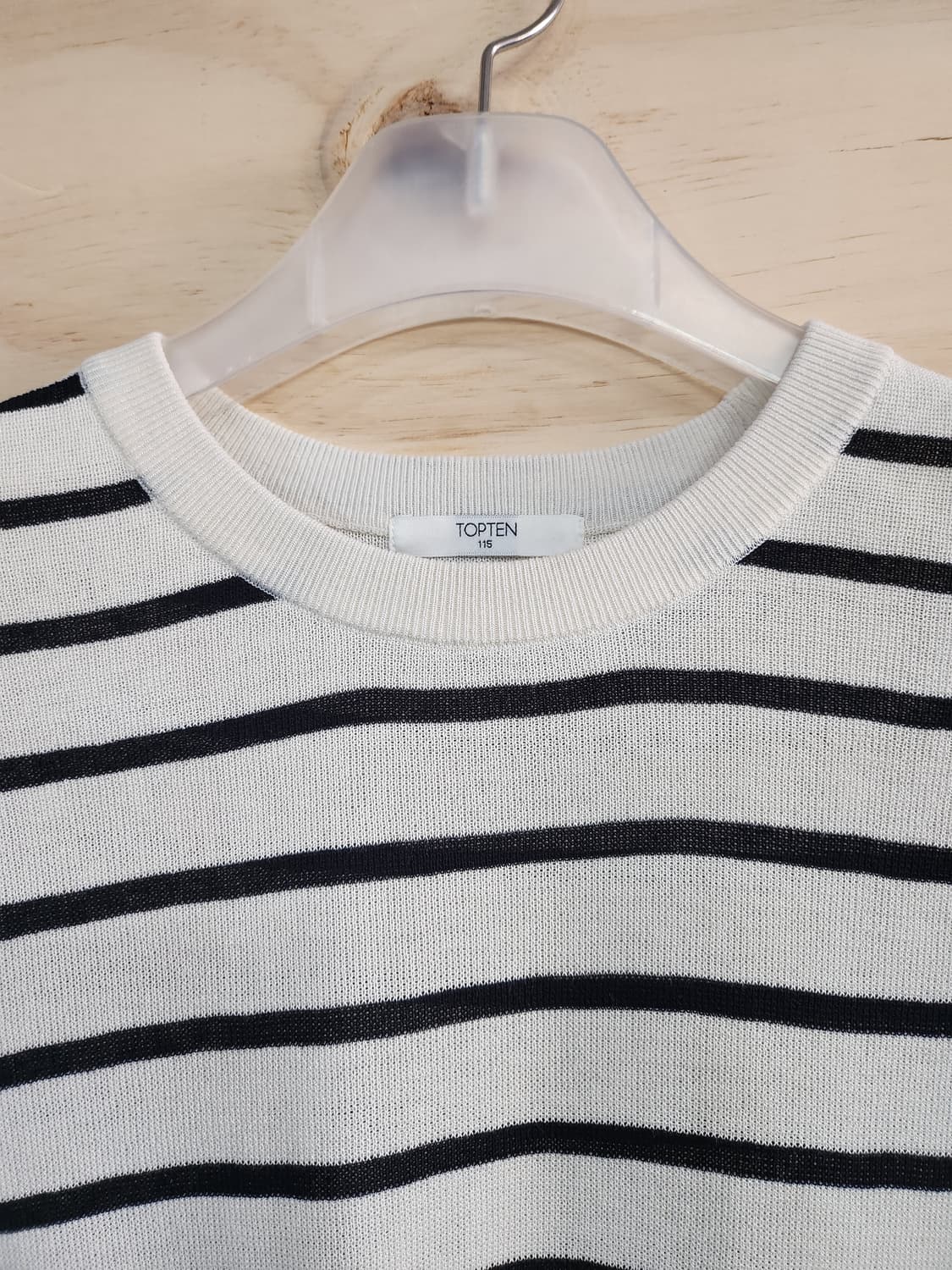 214)  탑텐 남성 스트라이프 반팔 니트 상품이미지4