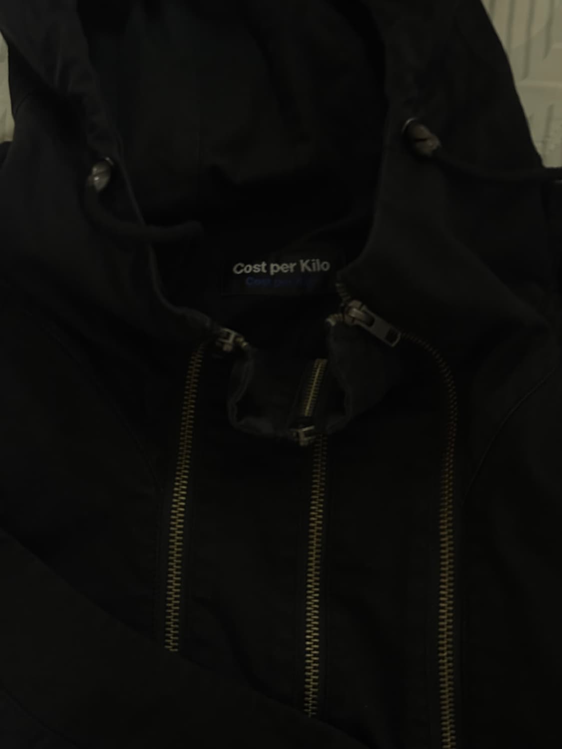 코스트퍼킬로 트리플지퍼 코튼 후디 블루종 M 상품이미지3