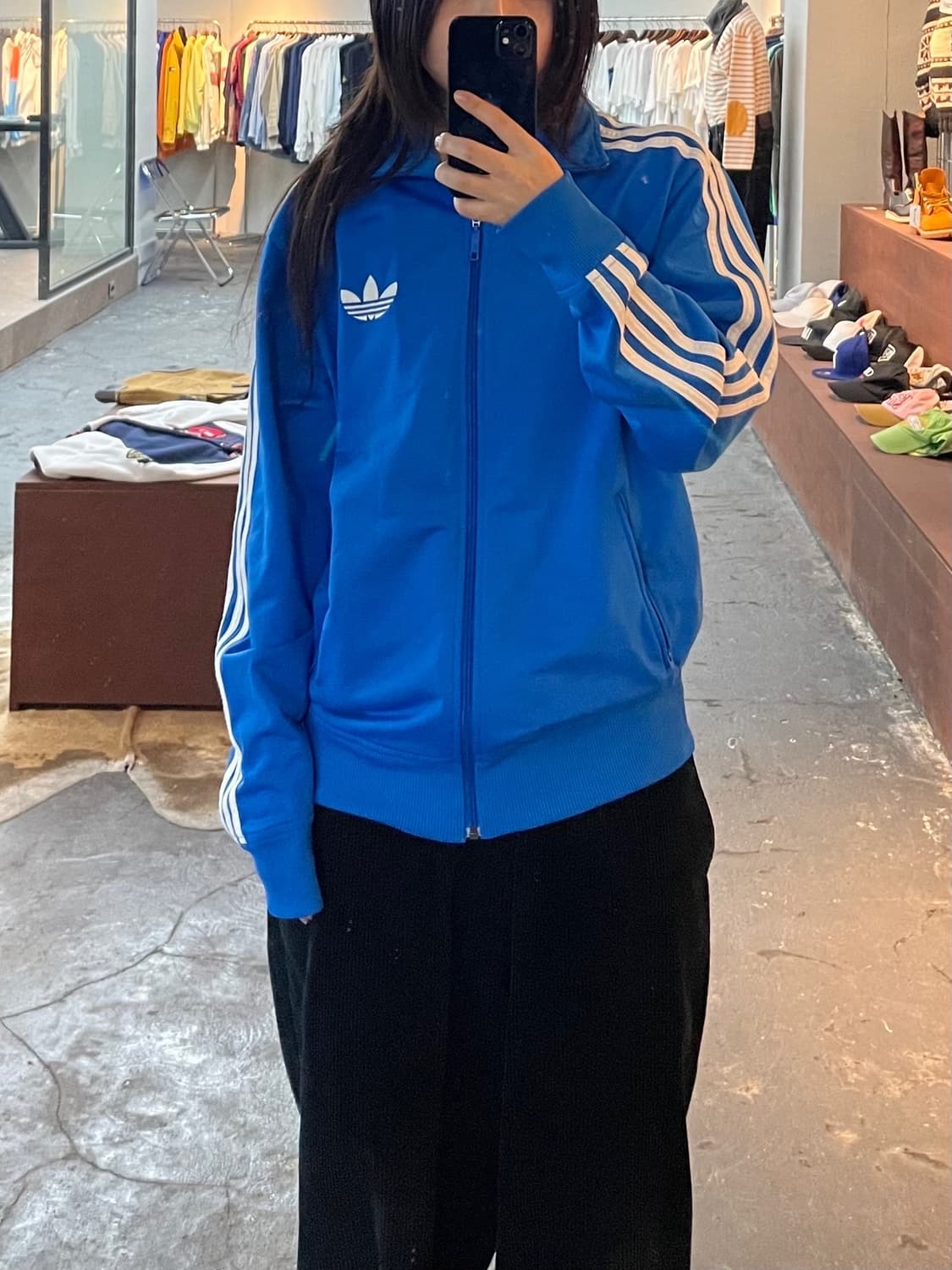 아디다스 파이어버드 블루 트랙탑 져지 H472 상품이미지1