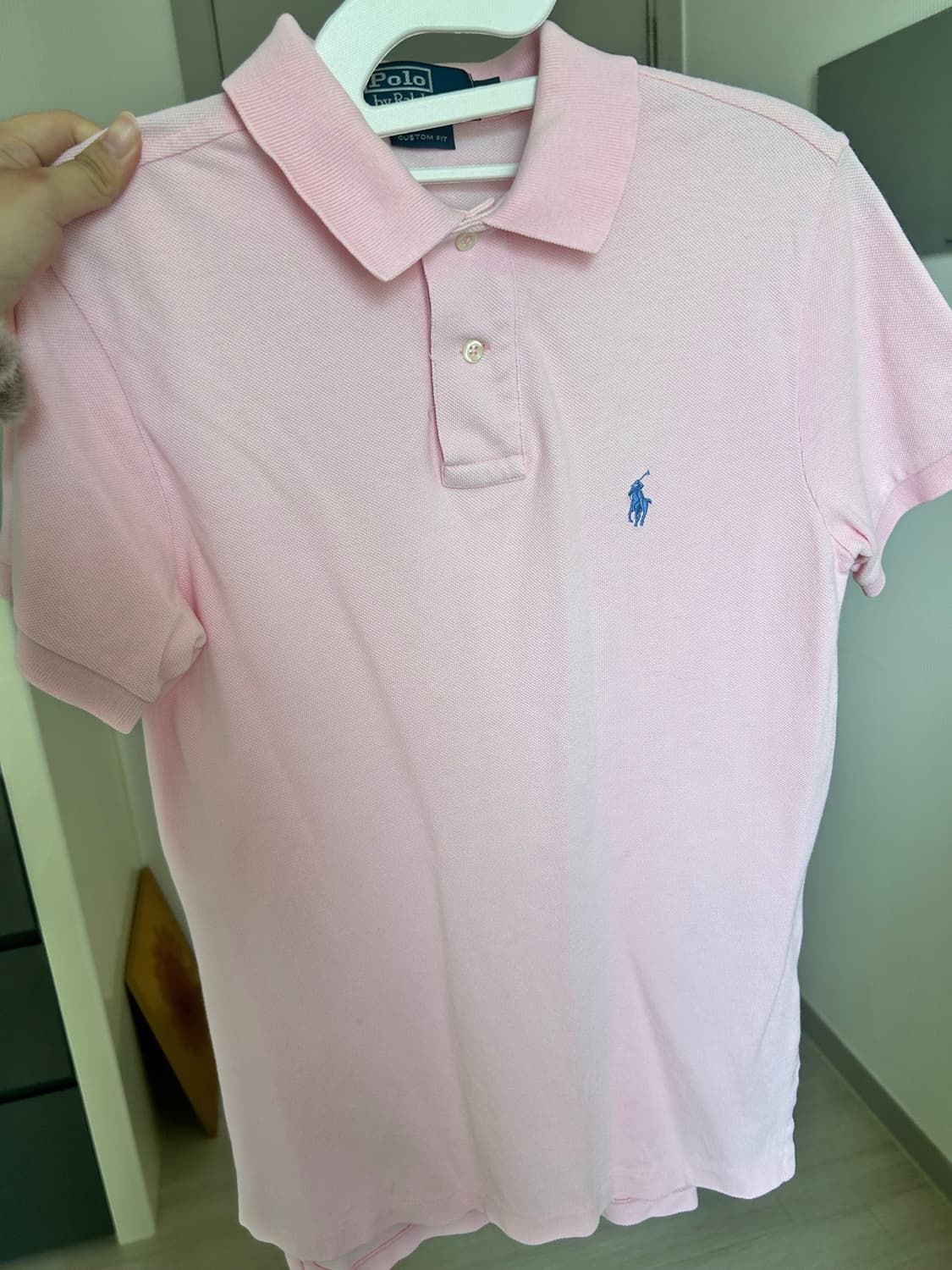 폴로 랄프로렌 커스텀 슬림핏 폴로셔츠 핑크 상품이미지2