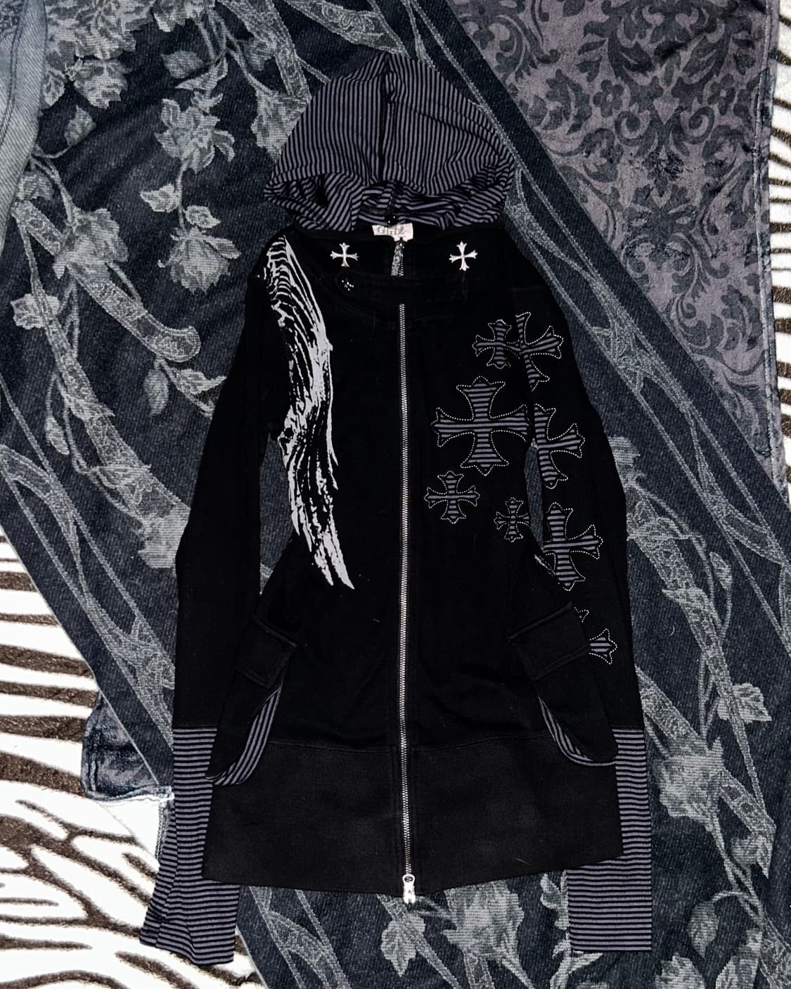 glitz punk zip-up hoodie 상품이미지2