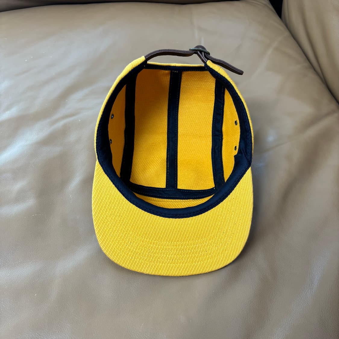 슈프림 캠프캡 모자 박스로고 머스타드 상품이미지6