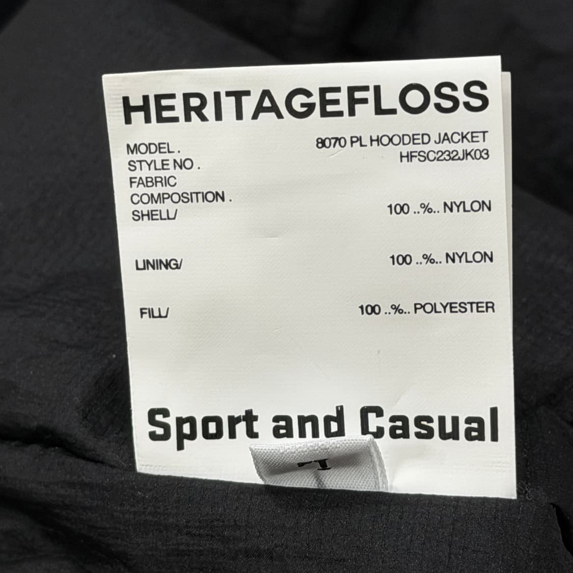 헤리티지플로스 8070 PL 프리마로프트 후디 자켓 블랙 L 상품이미지10