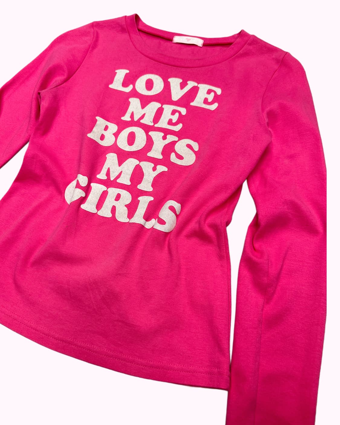 y2k pink lettering t-shirt 상품이미지2