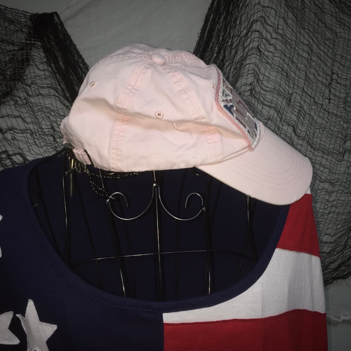 Rock blue baby pink vintage cap 상품이미지6