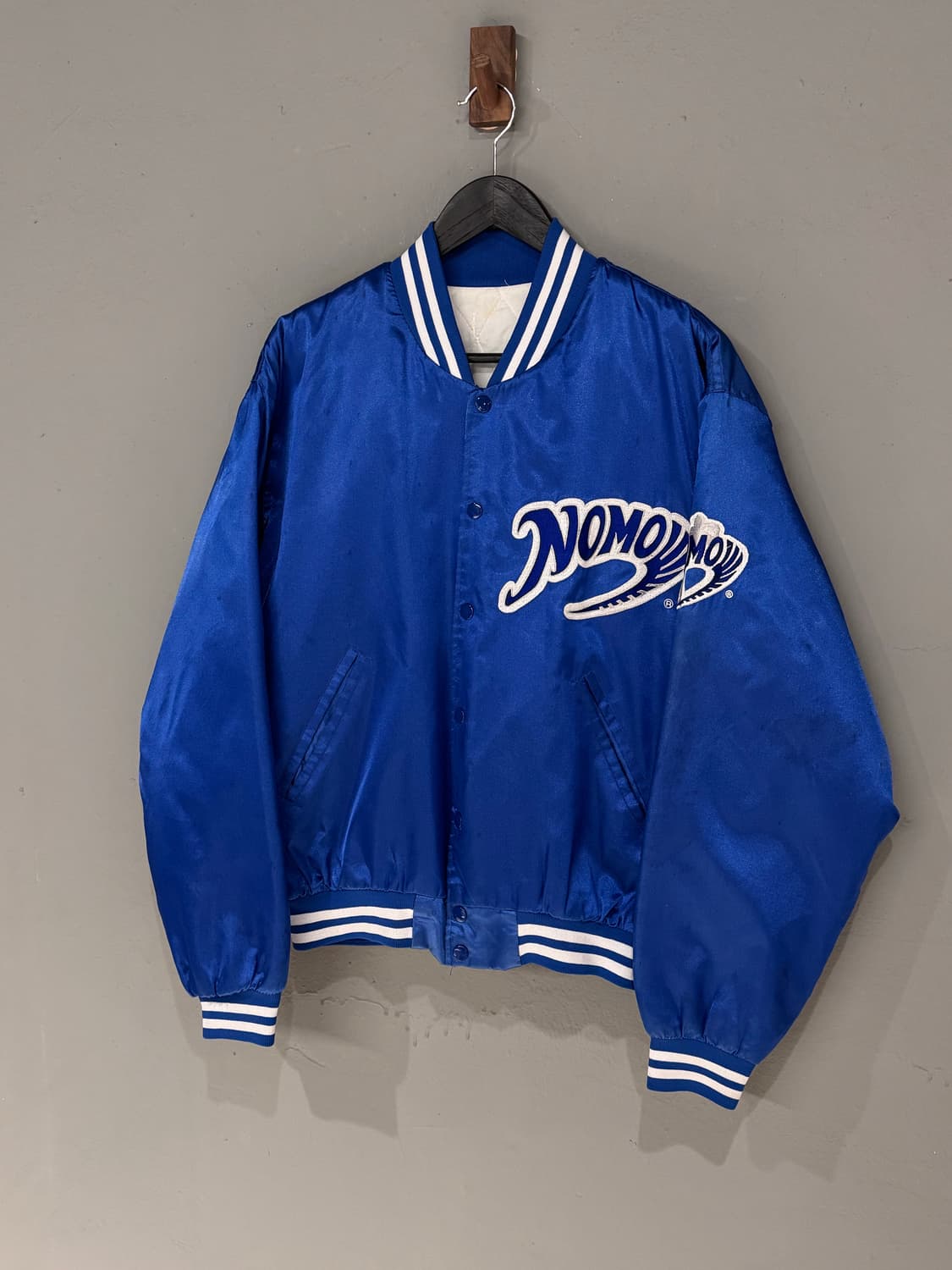 90s 토요타 x LA다저스 x 노모 히데오 사틴 봄버자켓  상품이미지1