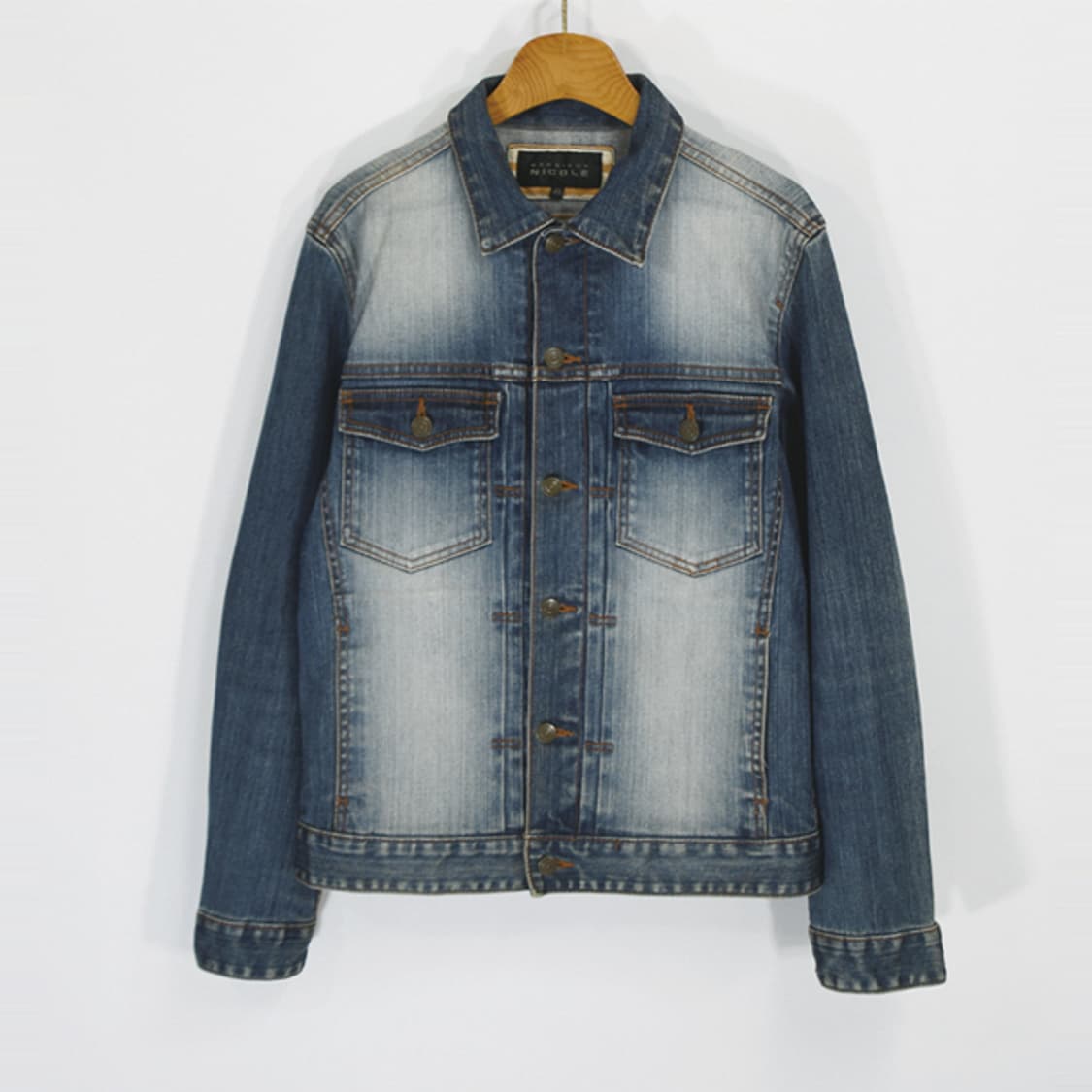 MONSIEUR NICOLE 빈티지워싱데님자켓 상품이미지1
