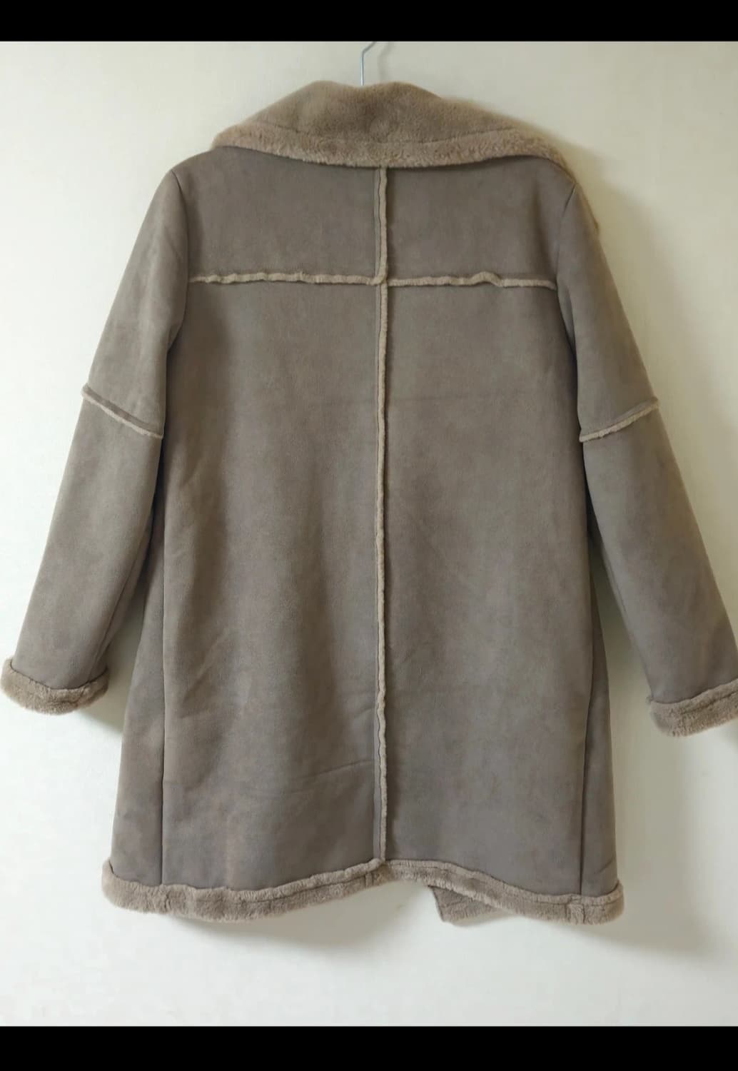 무스탕 롱 코트 M 새상품급 상품이미지2