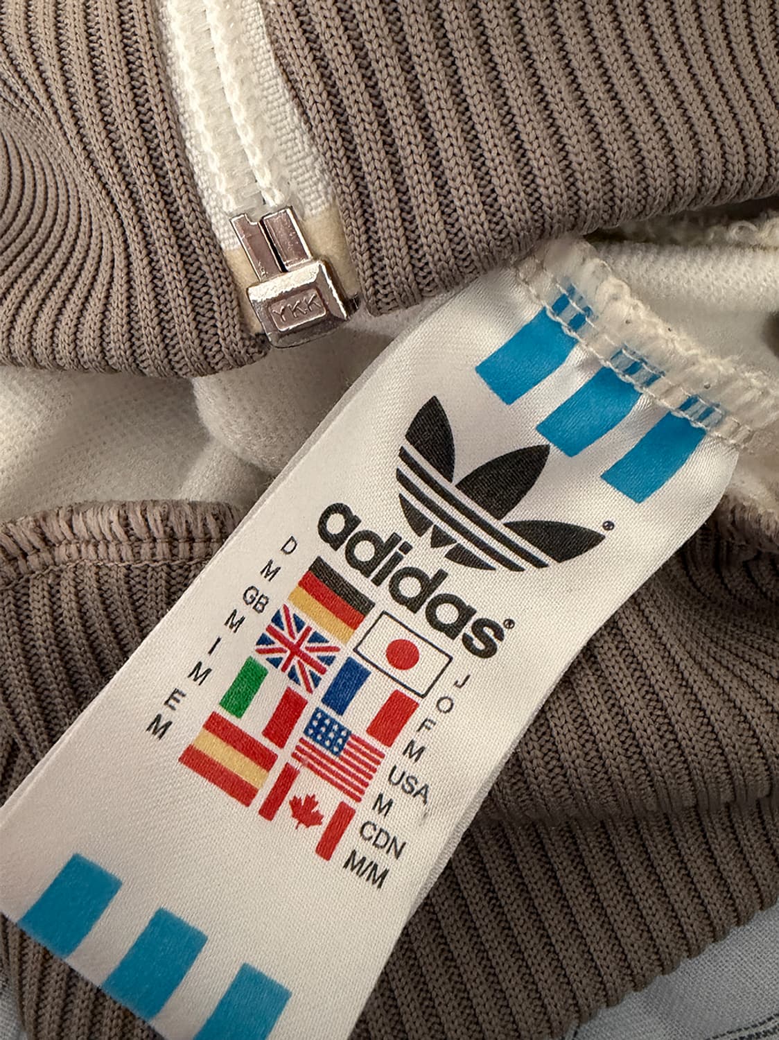 아디다스 아이보리 연카키 베켄바우어 트랙탑 져지 상품이미지10