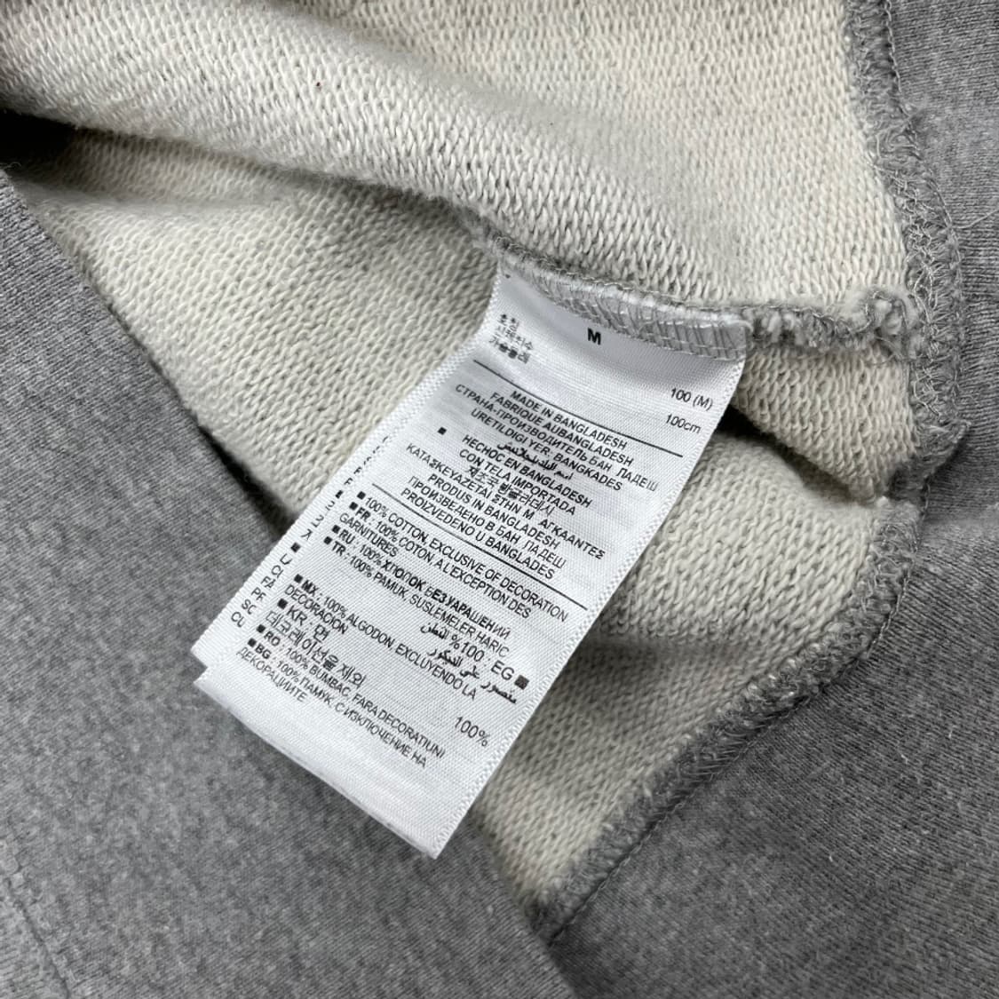 갭 센터로고 그레이 후드 M 상품이미지6