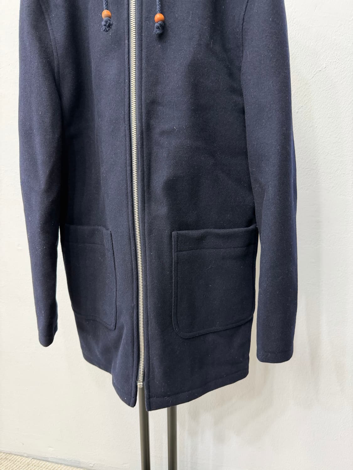 정품) 탑맨 후드 코트 블랙 S  상품이미지3