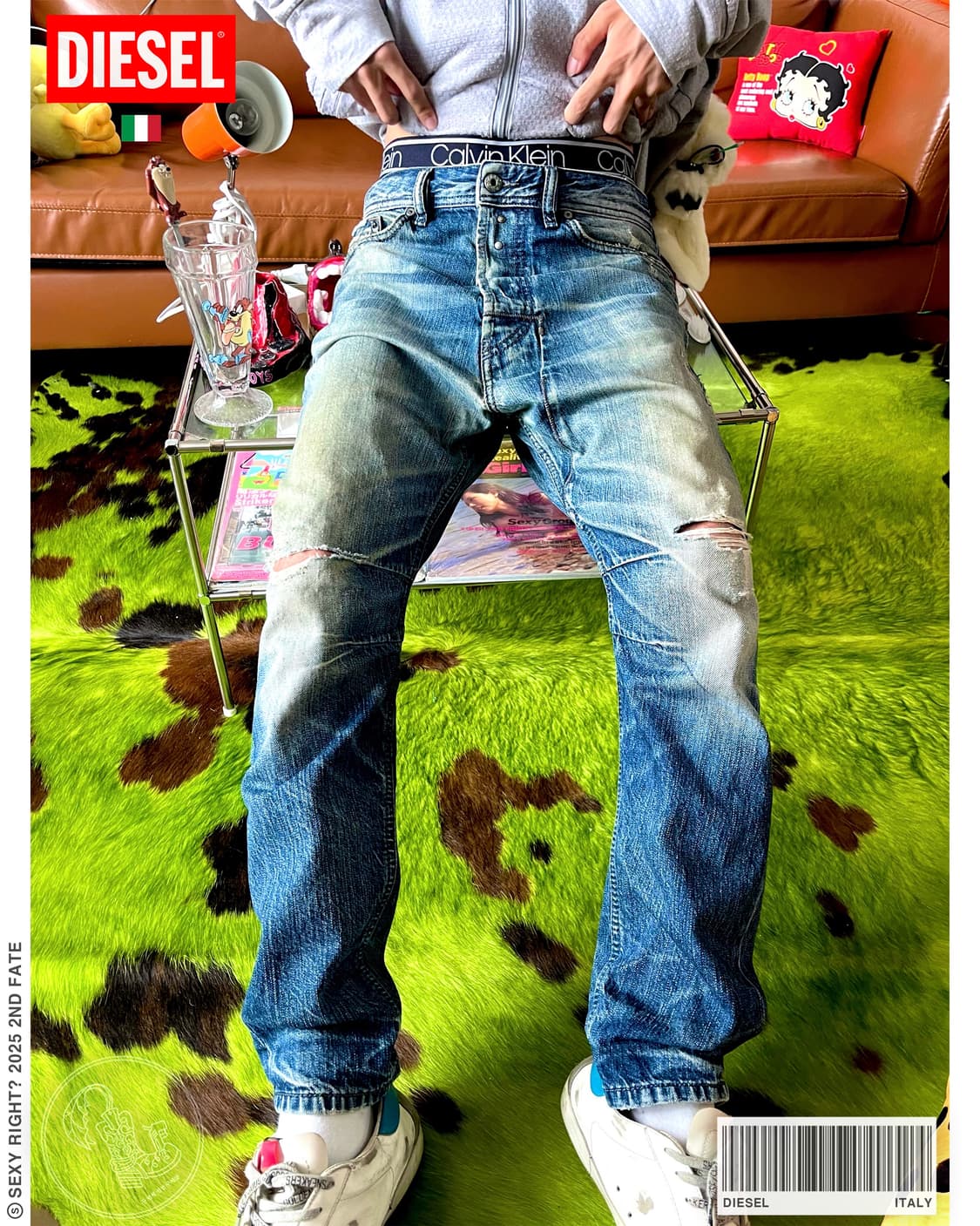 2000s DIESEL Italy NARROT Denim Pants 상품이미지1