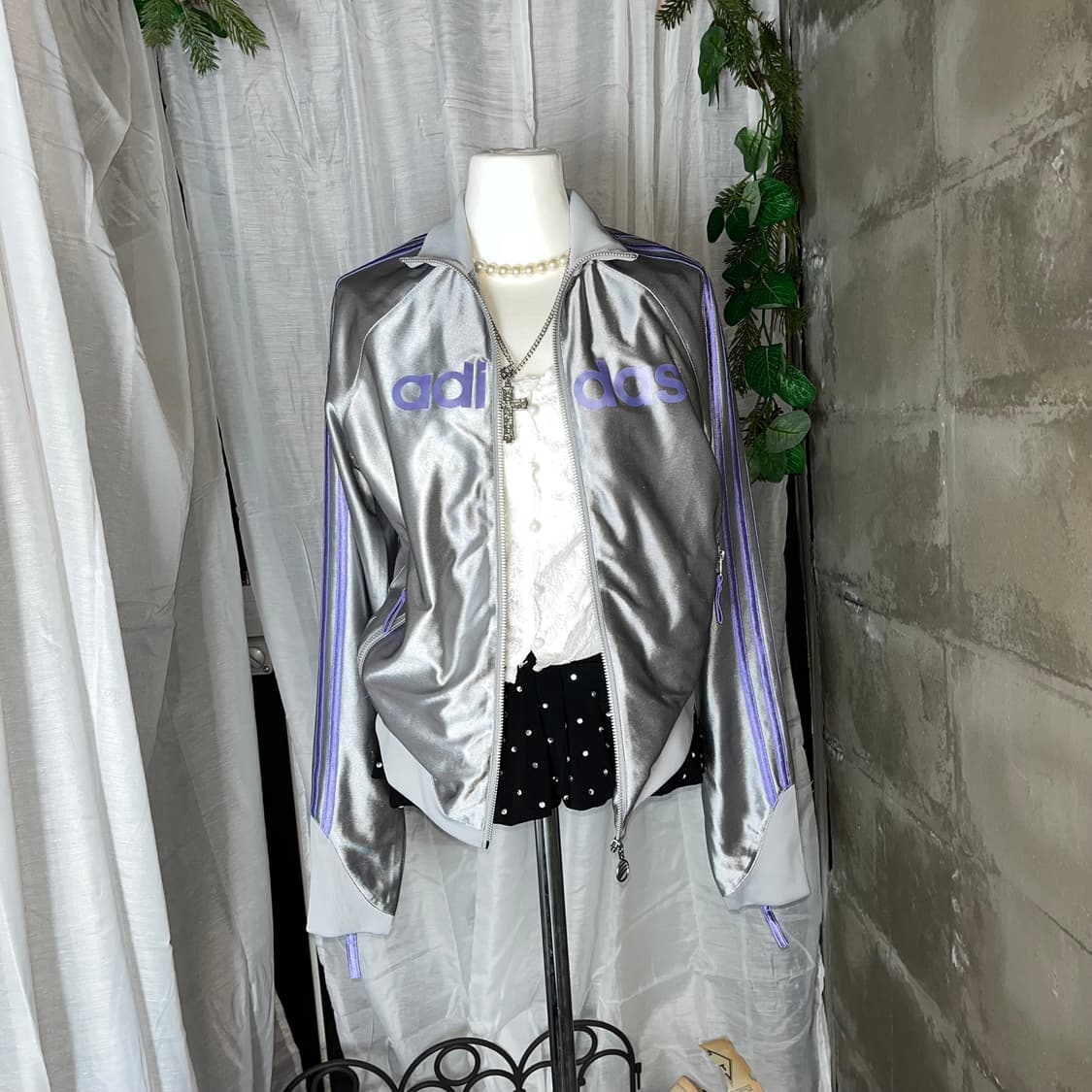 펑크 아디다스 실버집업 상품이미지6
