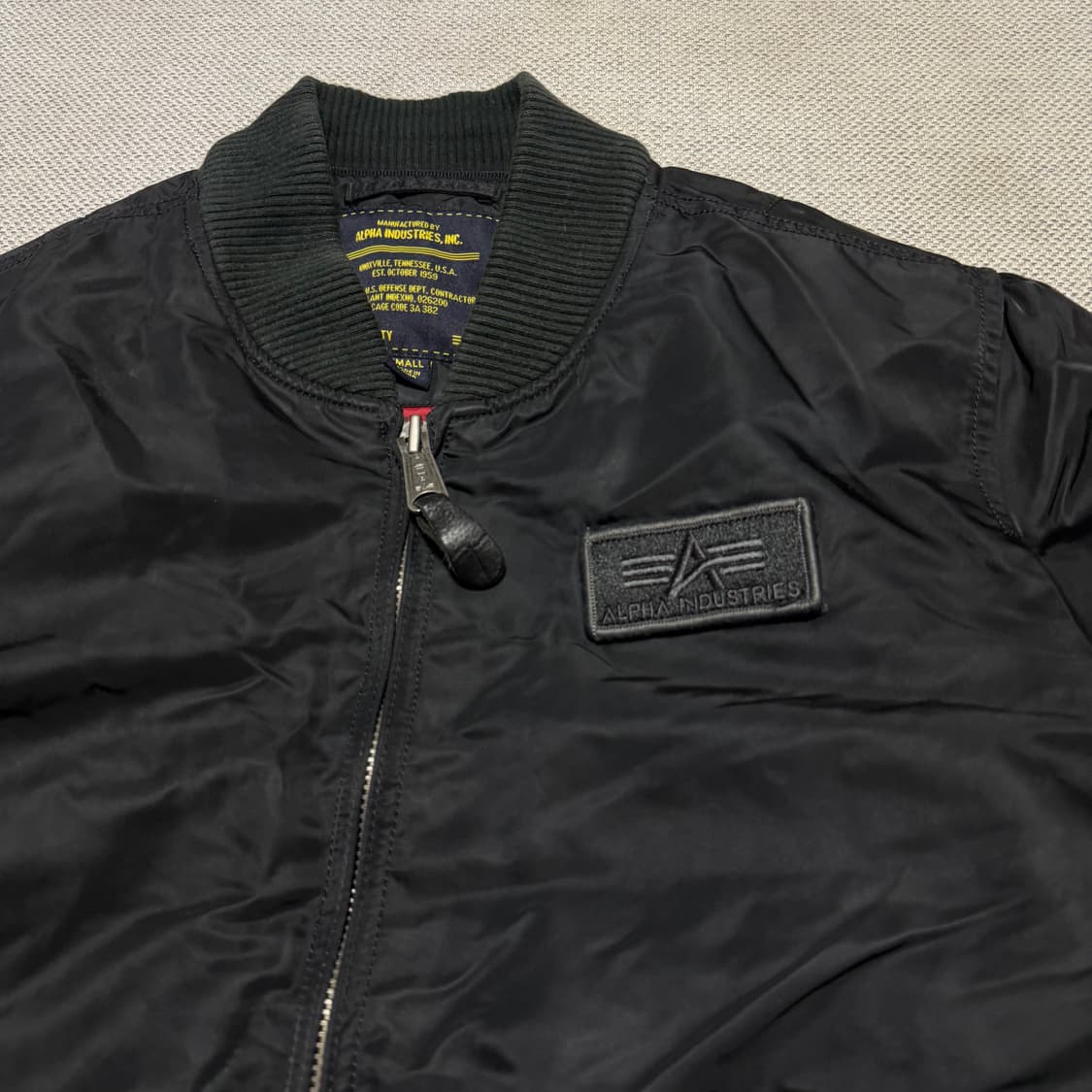 알파인더스트리 블랙 MA-1 항공점퍼 상품이미지2