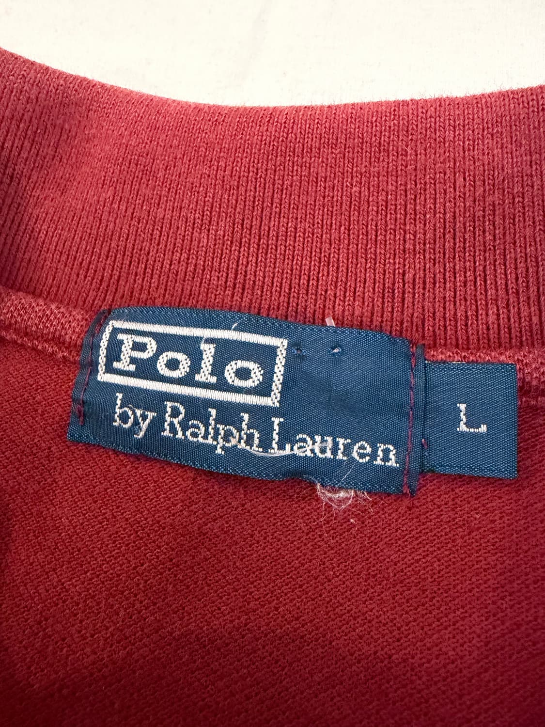 폴로 랄프로렌 빅포니 치프키프 롱슬리브 카라티 버건디 상품이미지4