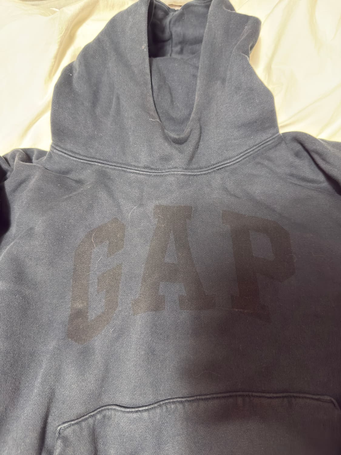 이지 갭 엔지니어드 바이 발렌시아가 도브 후드 워시드 블랙 상품이미지8