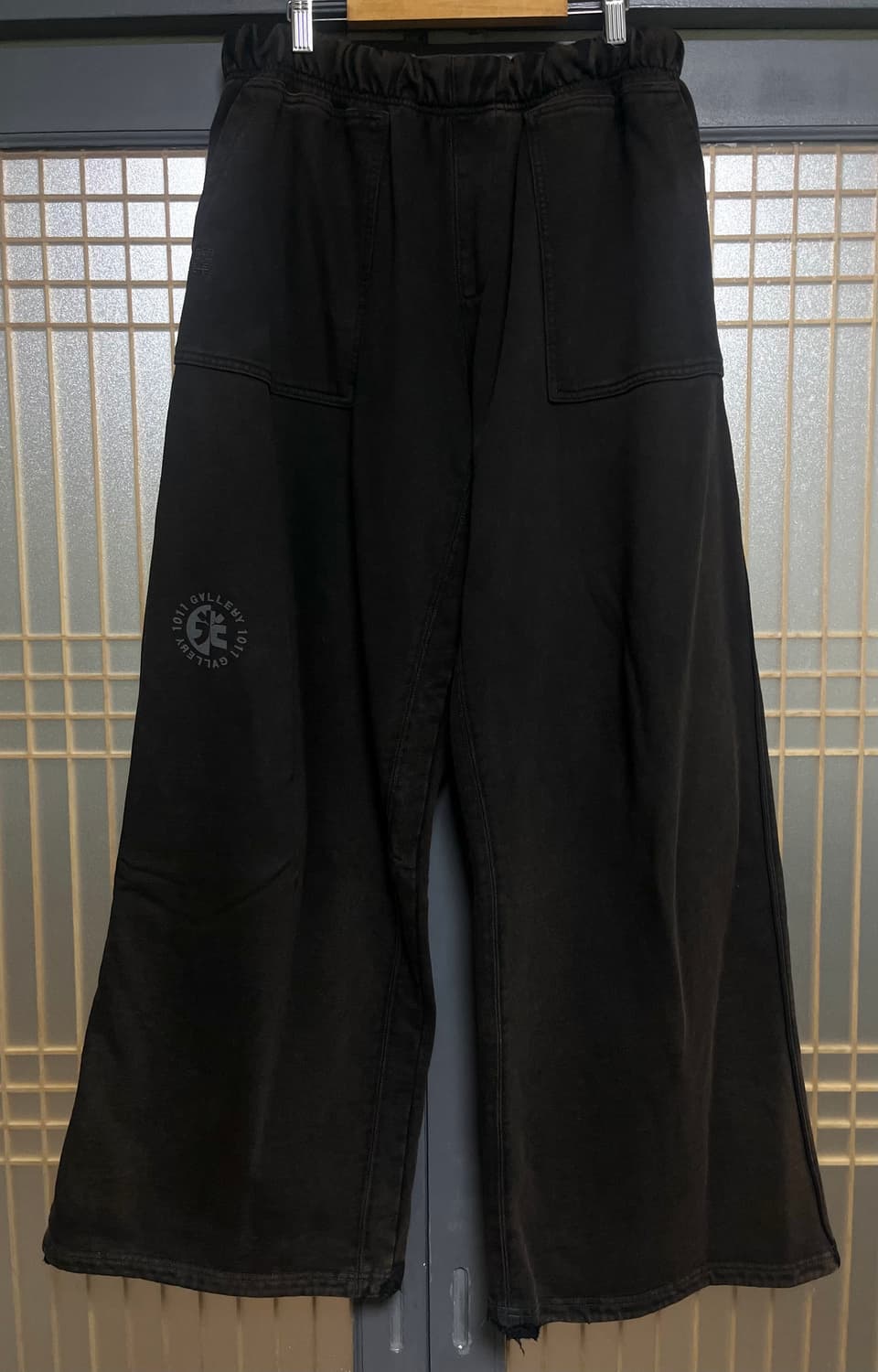 [4]폴리테루 퍼티그 스웻팬츠 블리치드블랙 상품이미지1