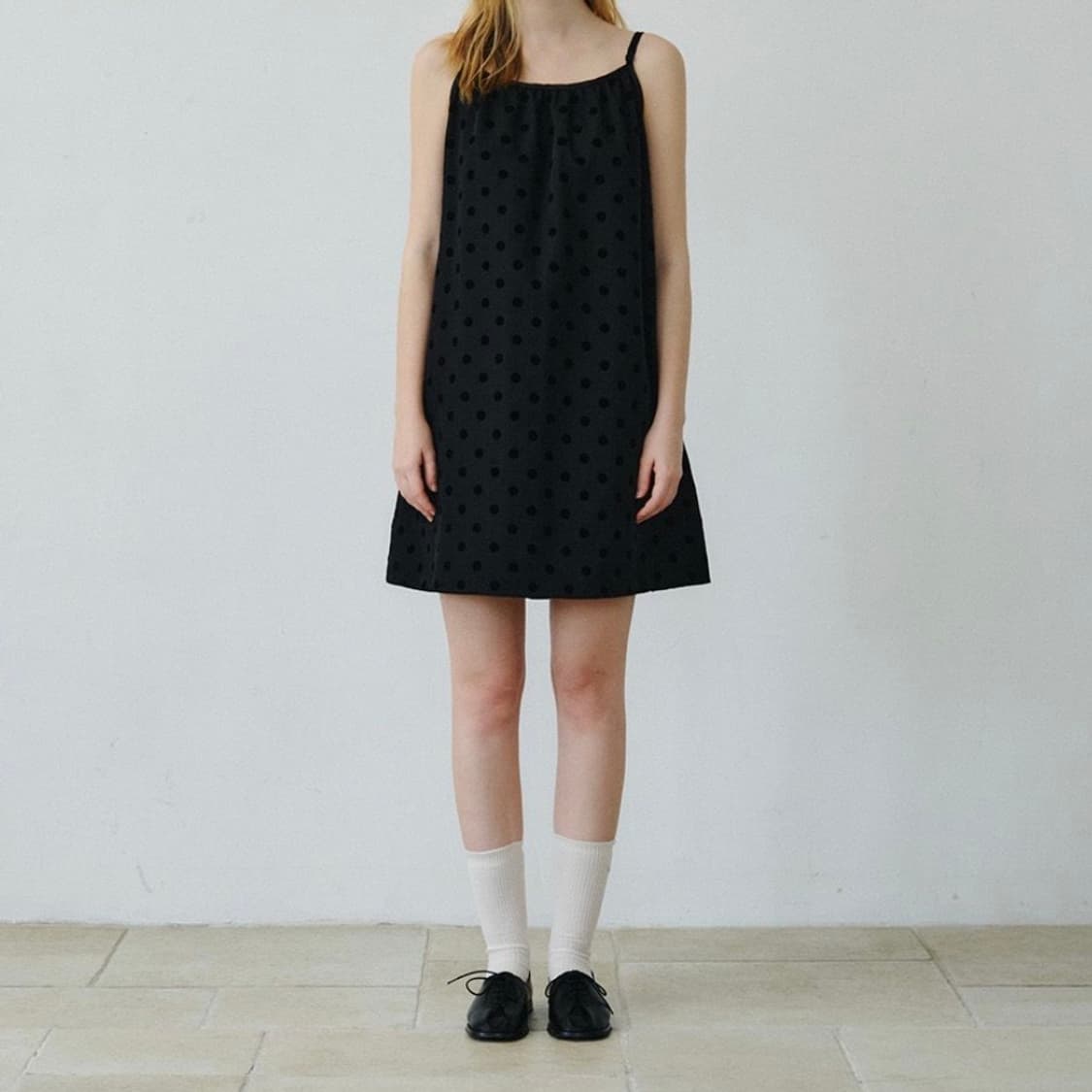 [Mais] FLOCKING DOT MINI DRESS / 도트 원피스 상품이미지1