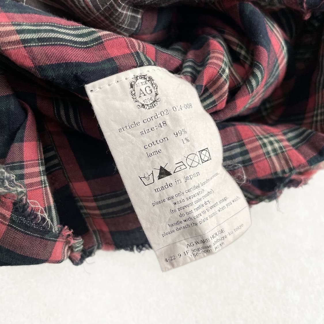 (M)AG warehouse 체크 컷오프 하프셔츠 상품이미지8