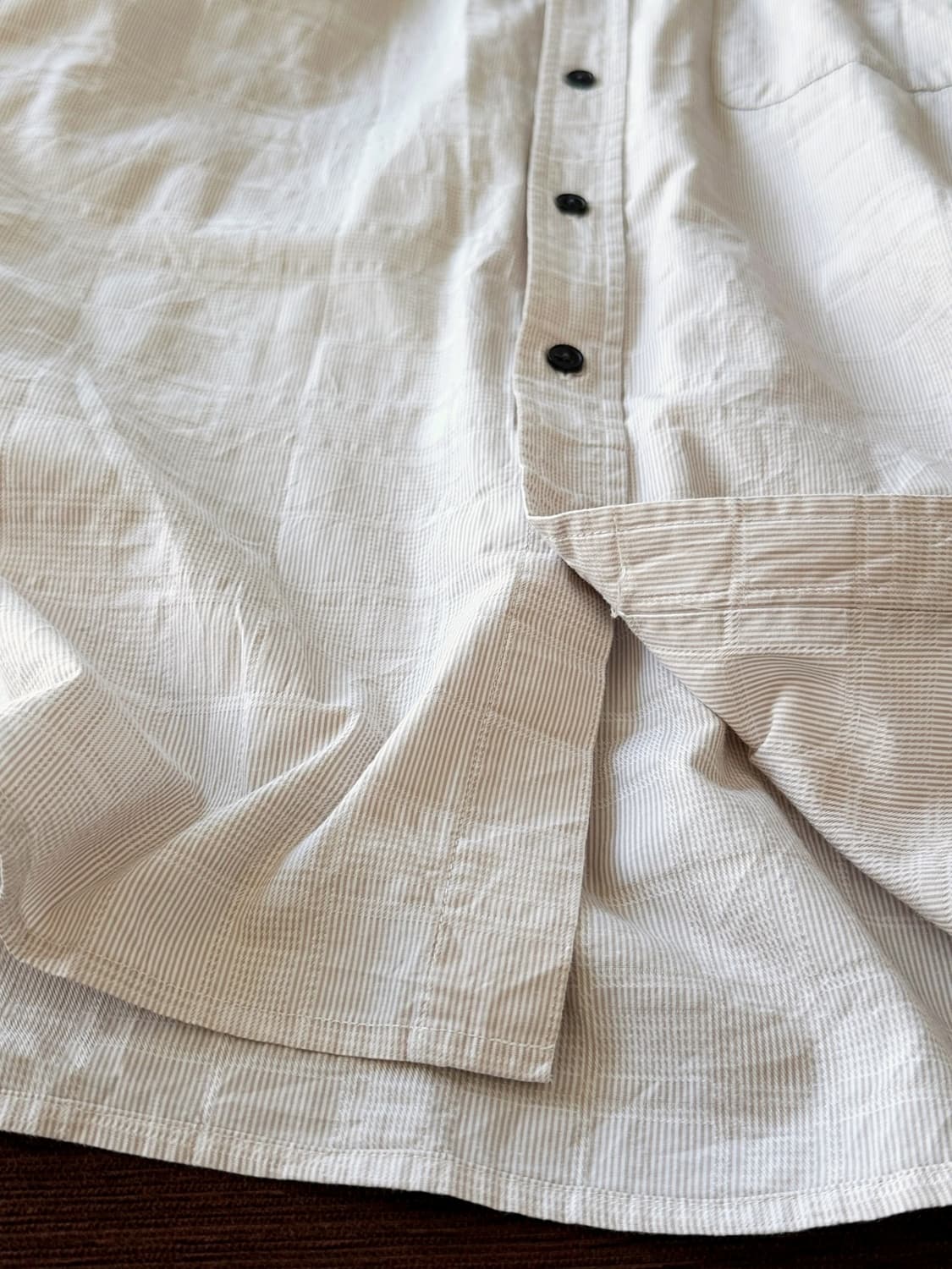  　 Light cotton woven fabric H/S shirt 상품이미지3