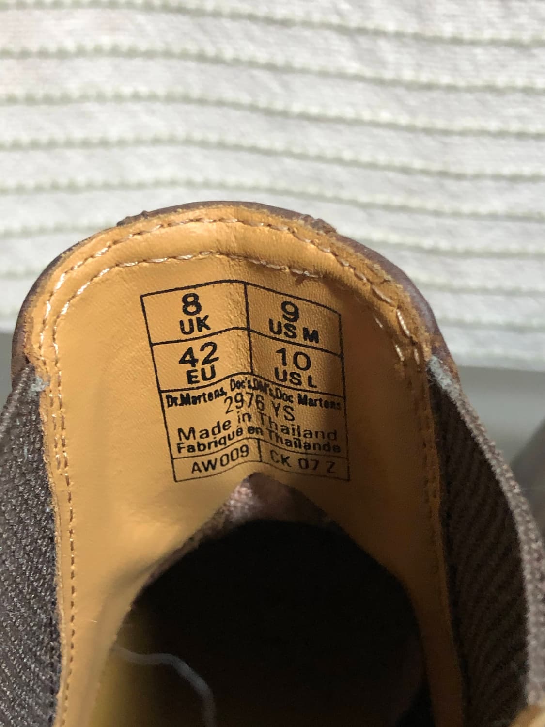 닥터마틴 2976 YS 크레이지호스 첼시 부츠 US 9 상품이미지3