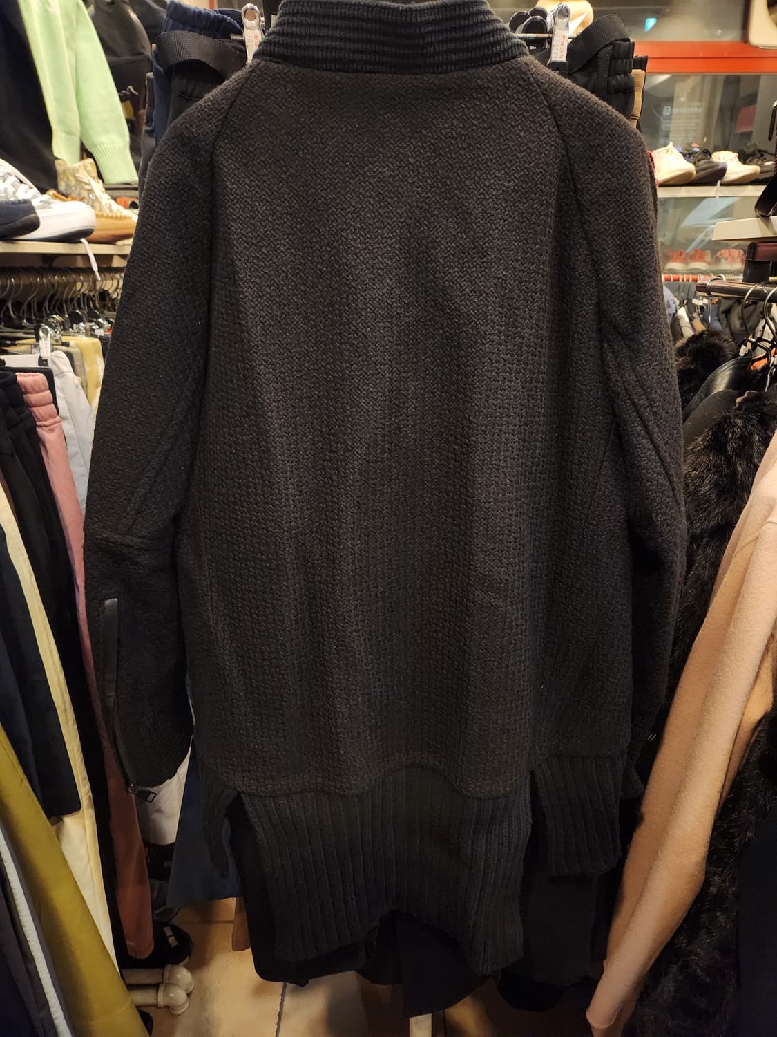 시스템 블랙 코트 상품이미지5