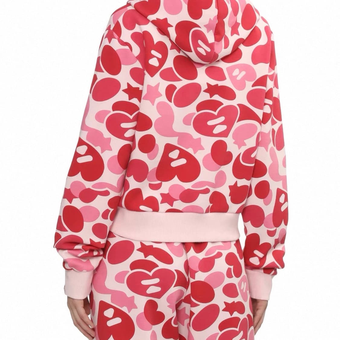 (오더) 베이프 APEE 여성 카모 크롭 후드집업 상품이미지4