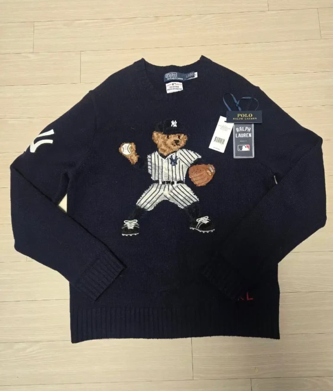 폴로 x 엠엘비 MLB 양키스 베어 니트 상품이미지1
