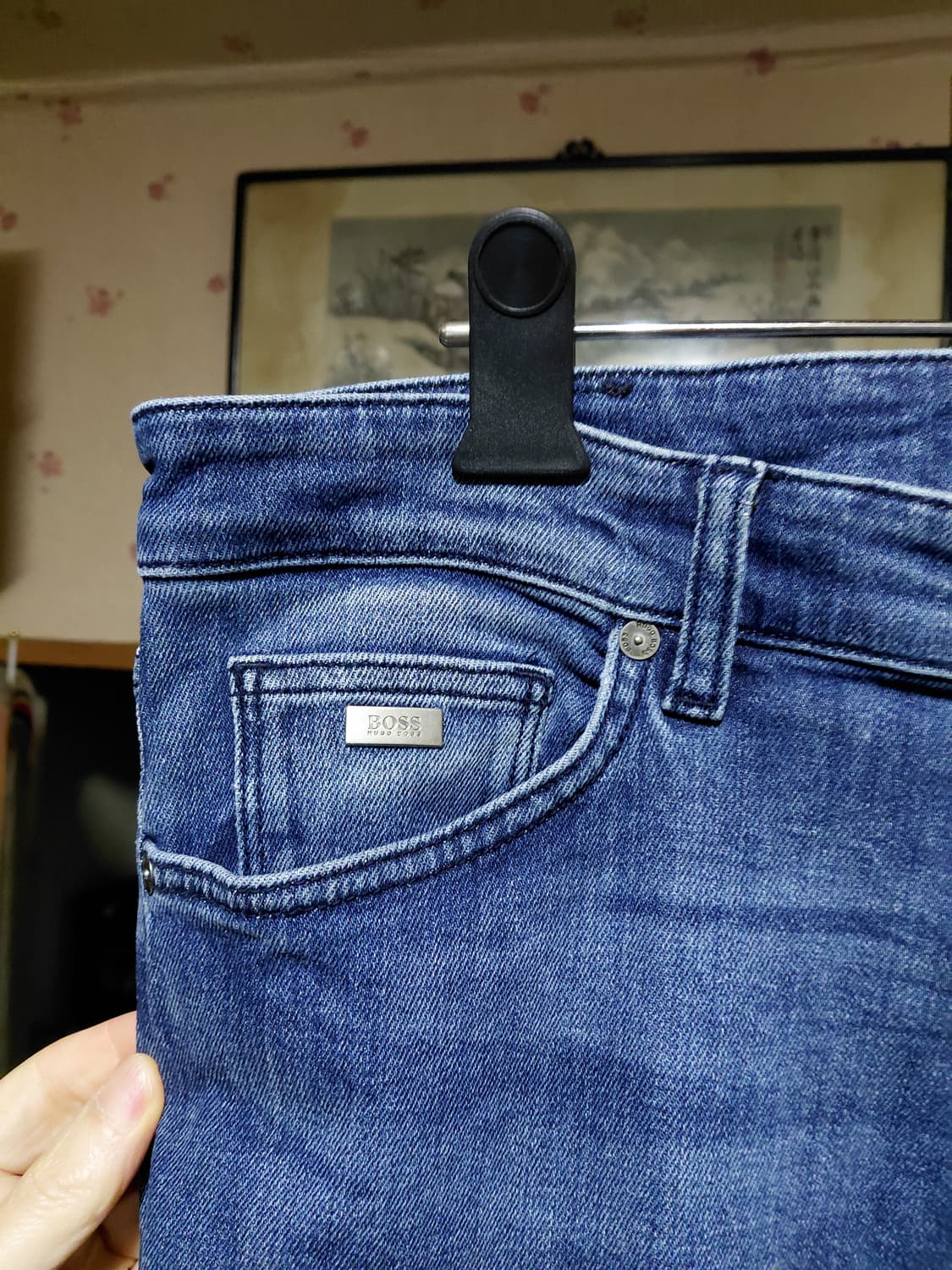 [휴고보스]일본판 MAINE 레귤러핏 스트레치 데님 청바지 32사이즈  상품이미지4